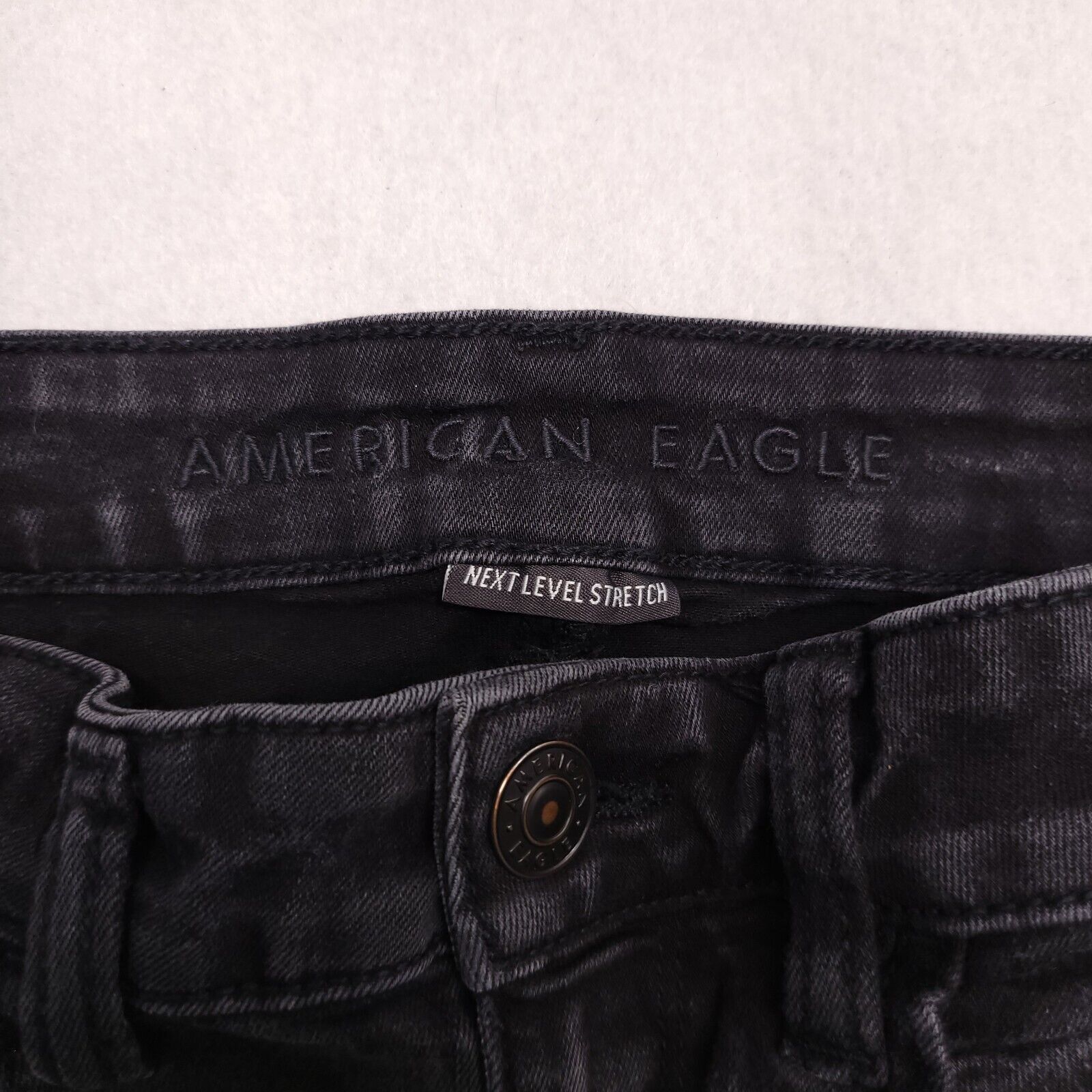 American Eagle Outfitters American Eagle Casual Dark Wash Jeans Womens Size 6 Black Size 28" / US 6 / IT 42 - 3 Thumbnail