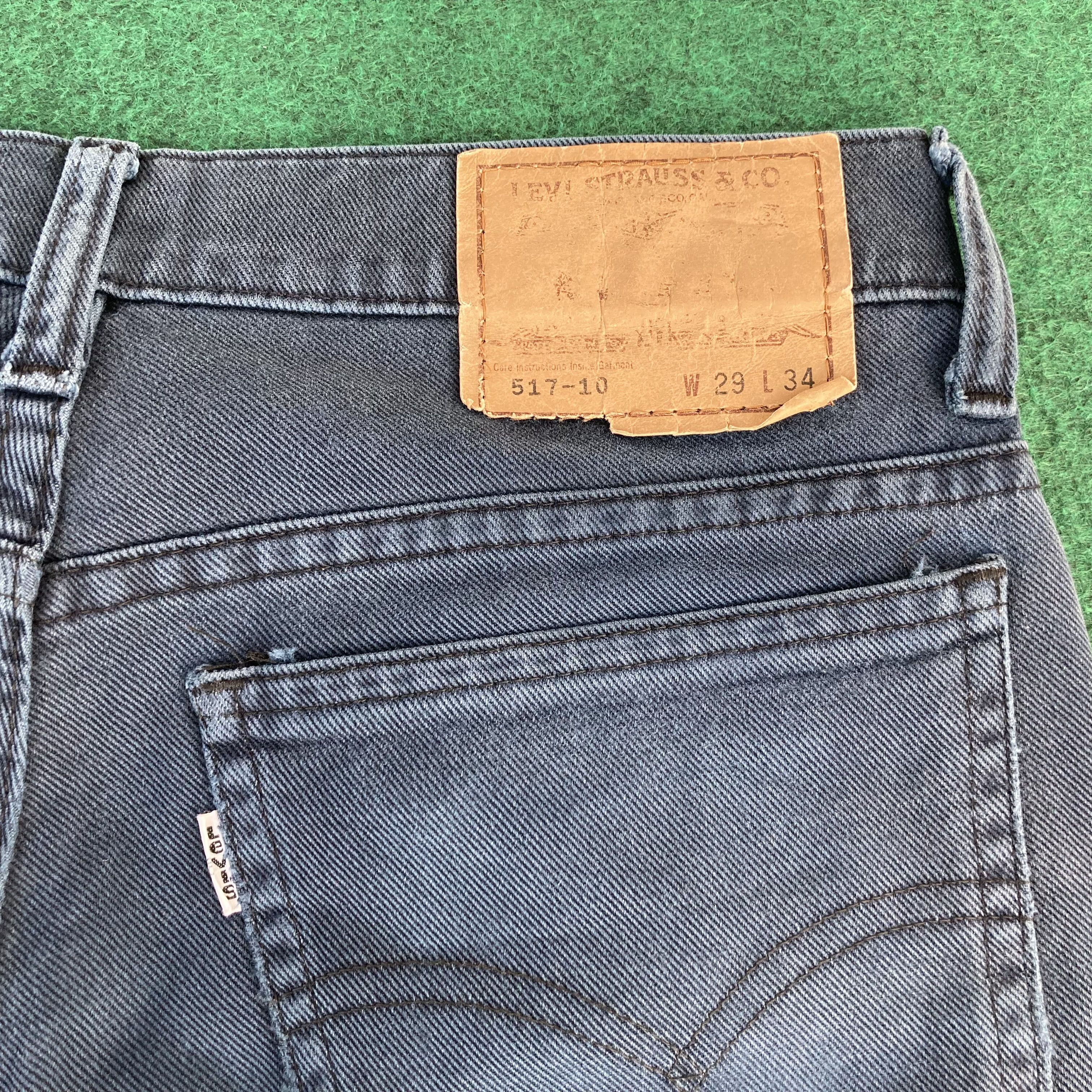 Levi's Vtg Levis 517 Faded Denim Bootcut Flared Jeans Size US 28 / EU 44 - 8 Thumbnail