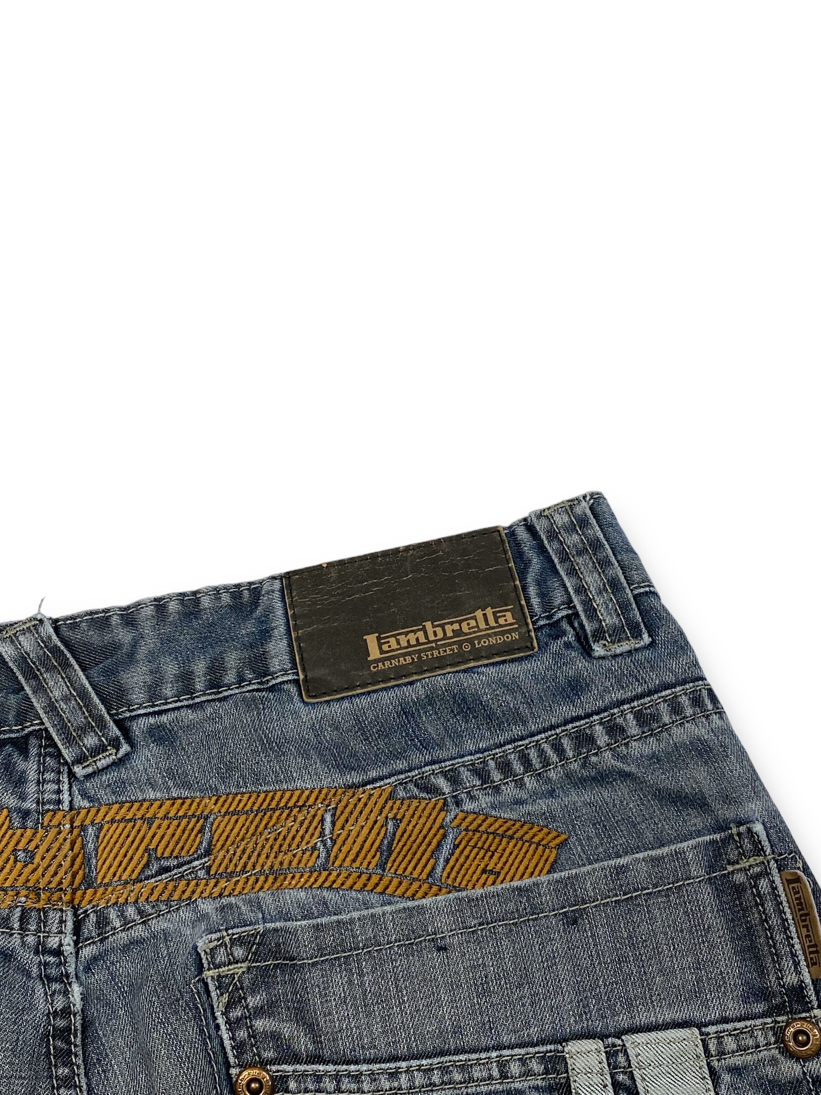 Lambretta Vintage LAMBRETTA Grey Washed Bootcut Distressed Jeans M753 Size US 34 / EU 50 - 16 Thumbnail