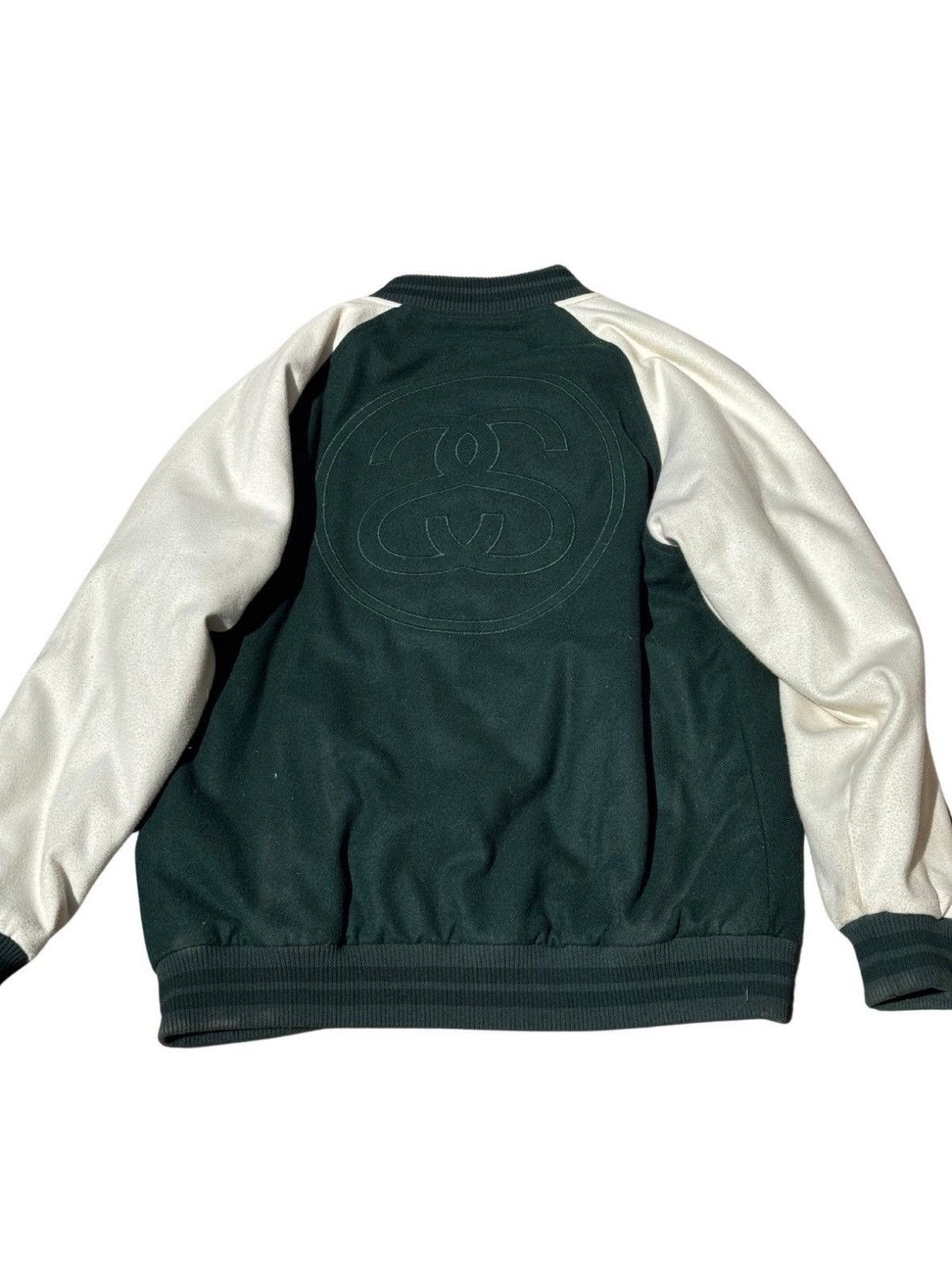 Other STUSSY GREEN VARSITY JACKET Size US XL / EU 56 / 4 - 2 Thumbnail