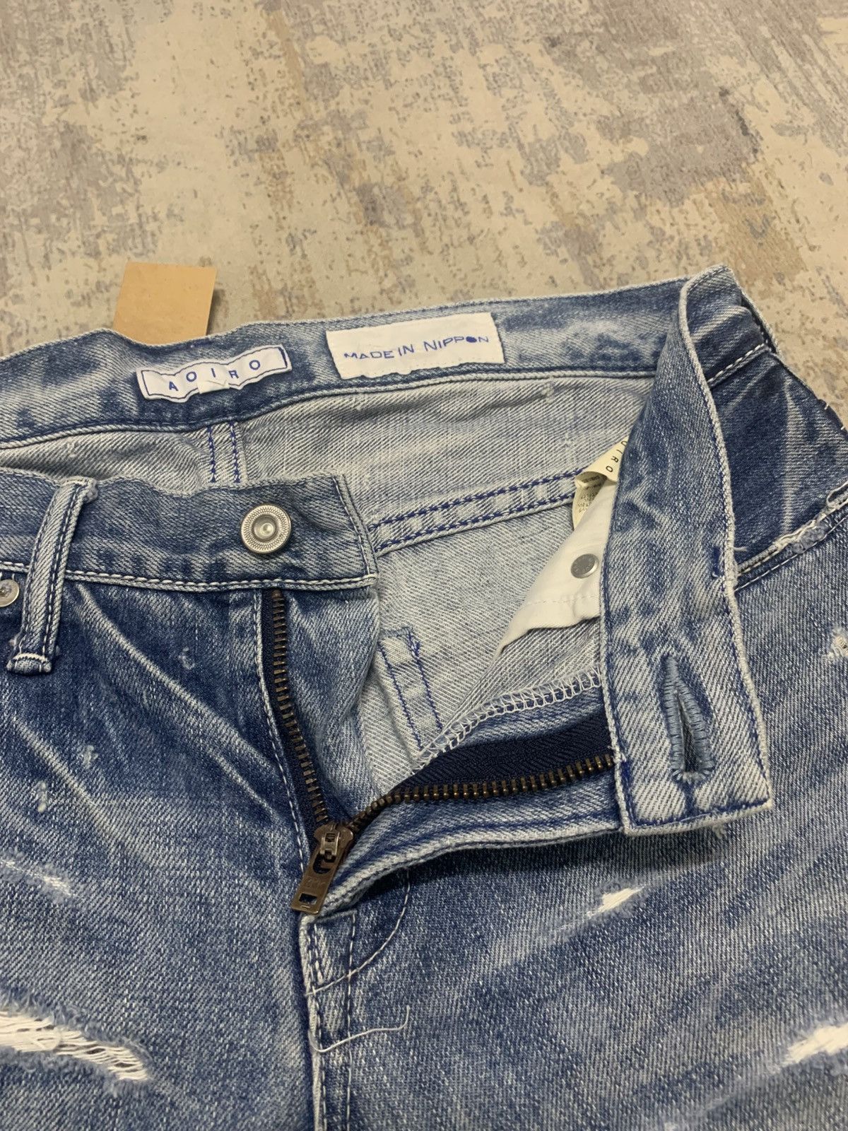Japanese Brand AOIRO Japanese Distressed Denim Size US 32 / EU 48 - 6 Thumbnail