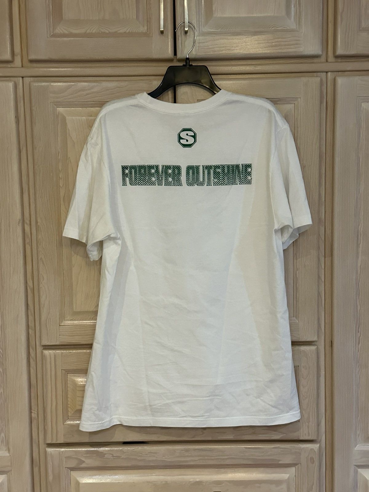 Supreme Supreme white green glitter forever outshine t shirt Size US L / EU 52-54 / 3 - 7 Thumbnail