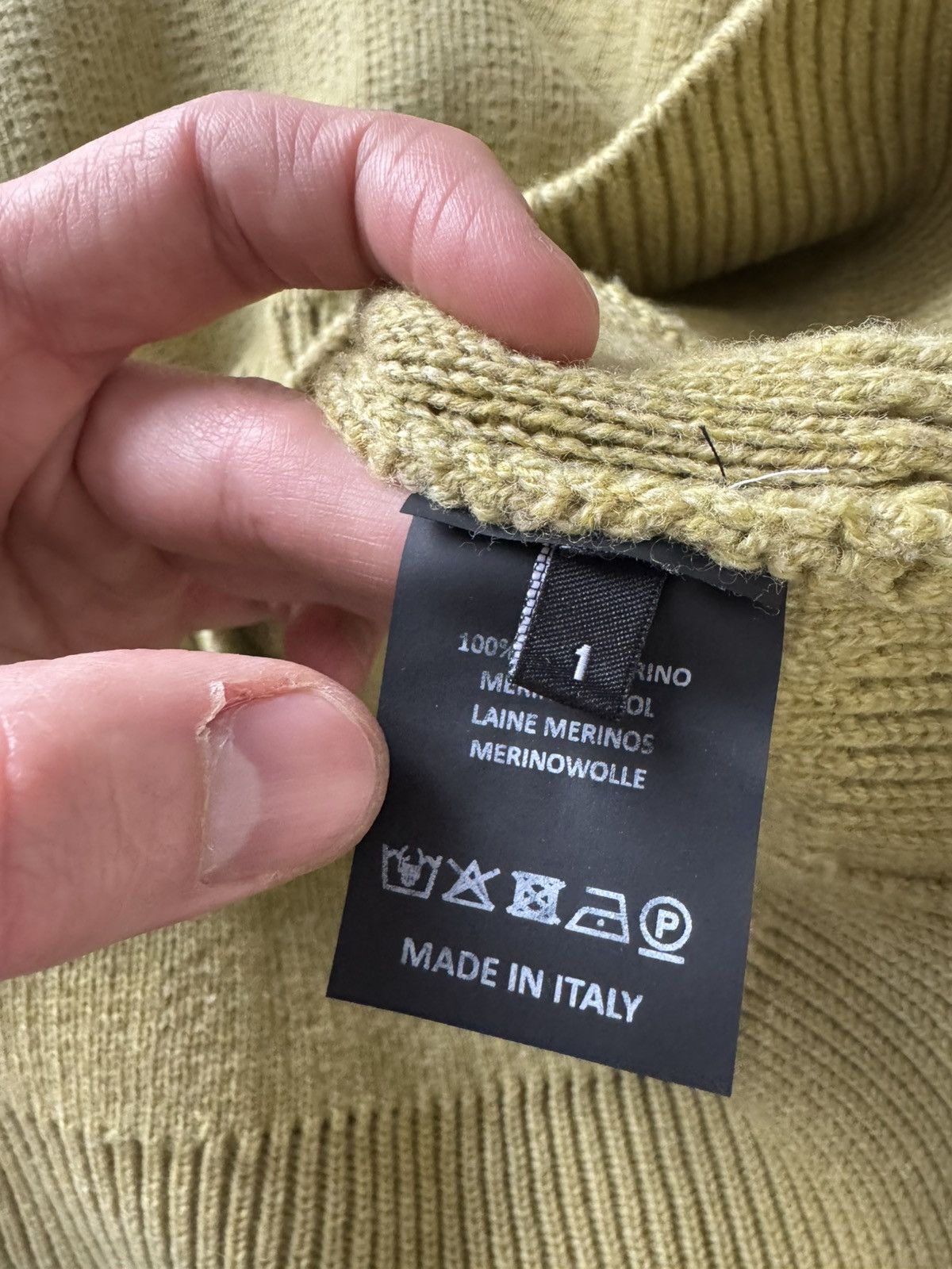 Raf Simons Raf Simons SS2022 Oversized Wool Knit Sweater Rare Designer Size US L / EU 52-54 / 3 - 6 Thumbnail