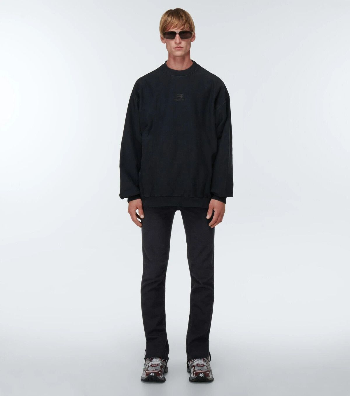 Balenciaga o1mt1gz0924 Super Fitted Jeans in Black Size US 32 / EU 48 - 3 Thumbnail