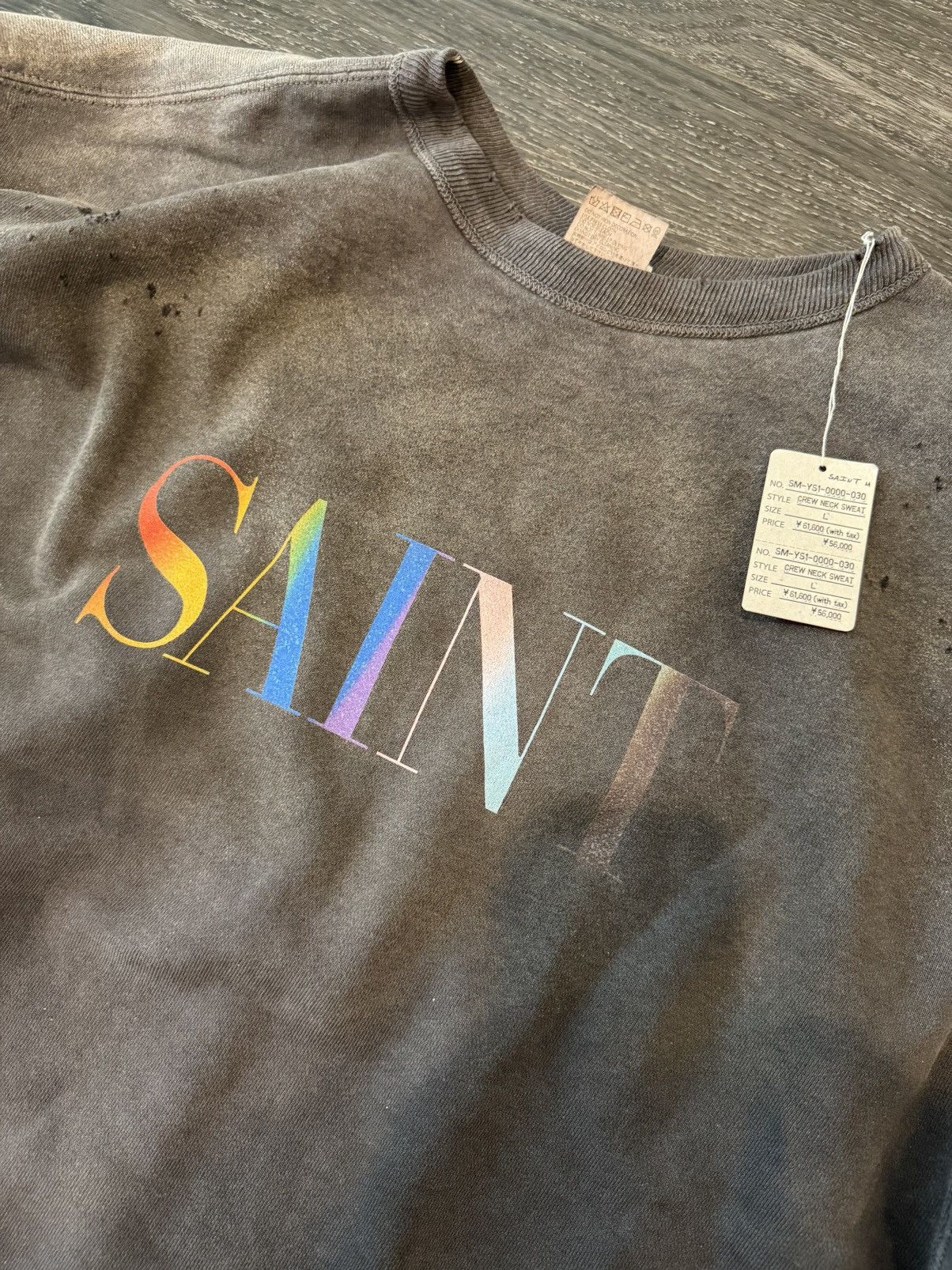 Saint Michael Saint Michael Multicolor Logo Sweatshirt - Size L - New Size US L / EU 52-54 / 3 - 2 Thumbnail