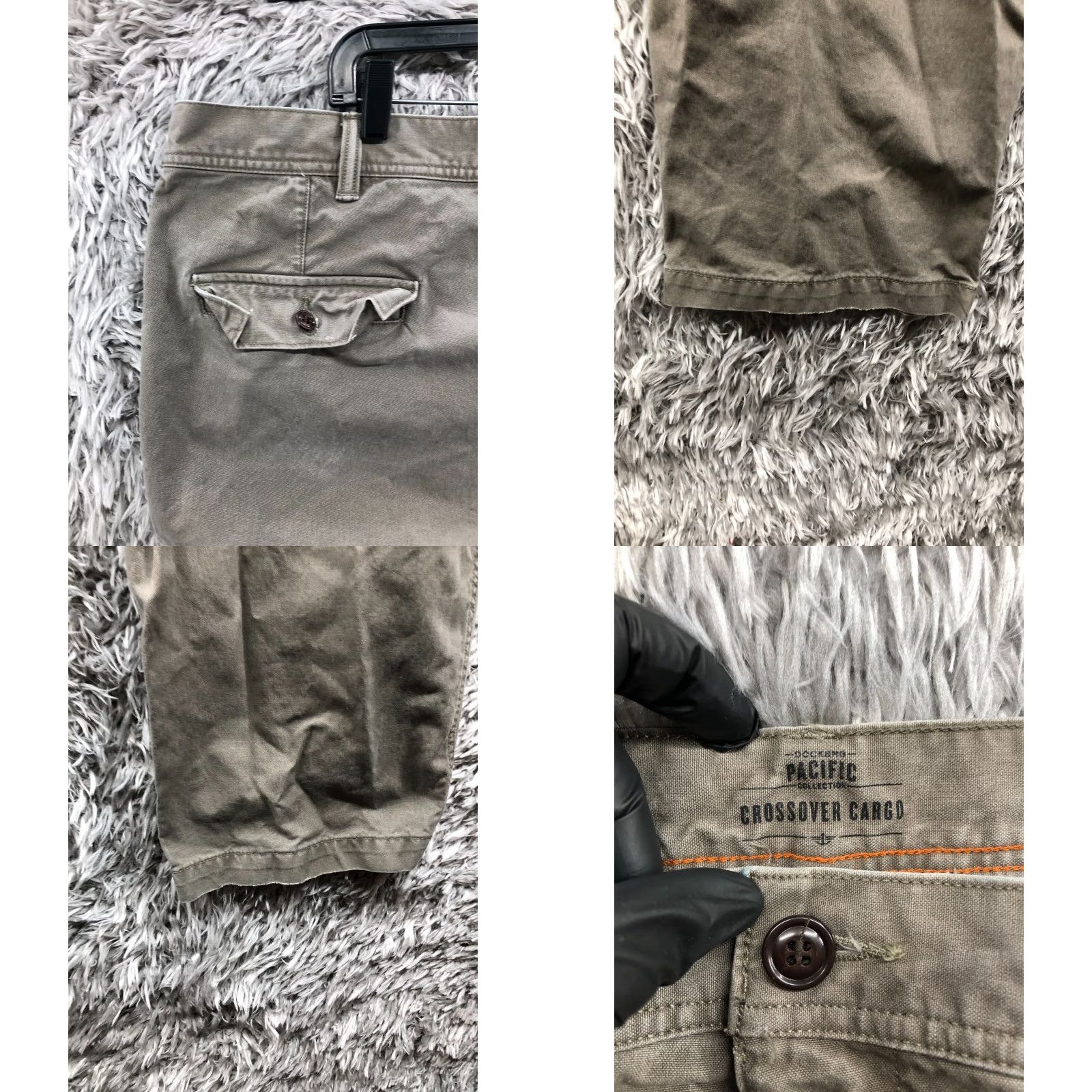 Dockers Dockers Crossover Cargo Pants Mens 42x30 Beige Cargo Pocket Flat Front Straight Leg Classic Fit City Logo Size US 42 / EU 58 - 8 Thumbnail