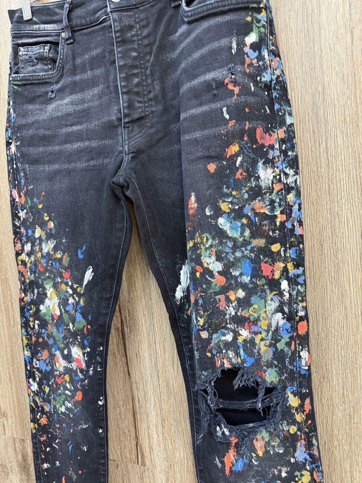 Amiri Amiri Paint Splatter Jeans Size US 34 / EU 50 - 5 Thumbnail