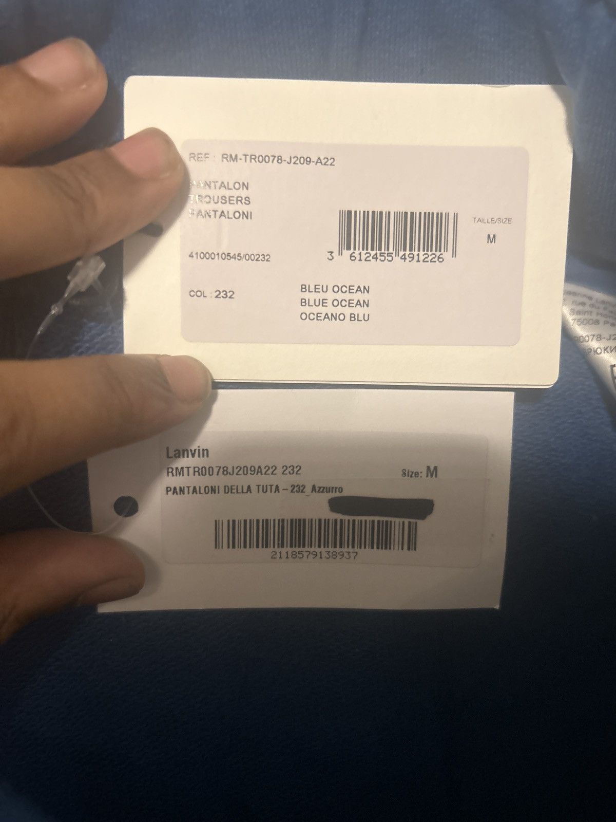 Lanvin Blue Lanvin sweatpants Size US 34 / EU 50 - 6 Thumbnail
