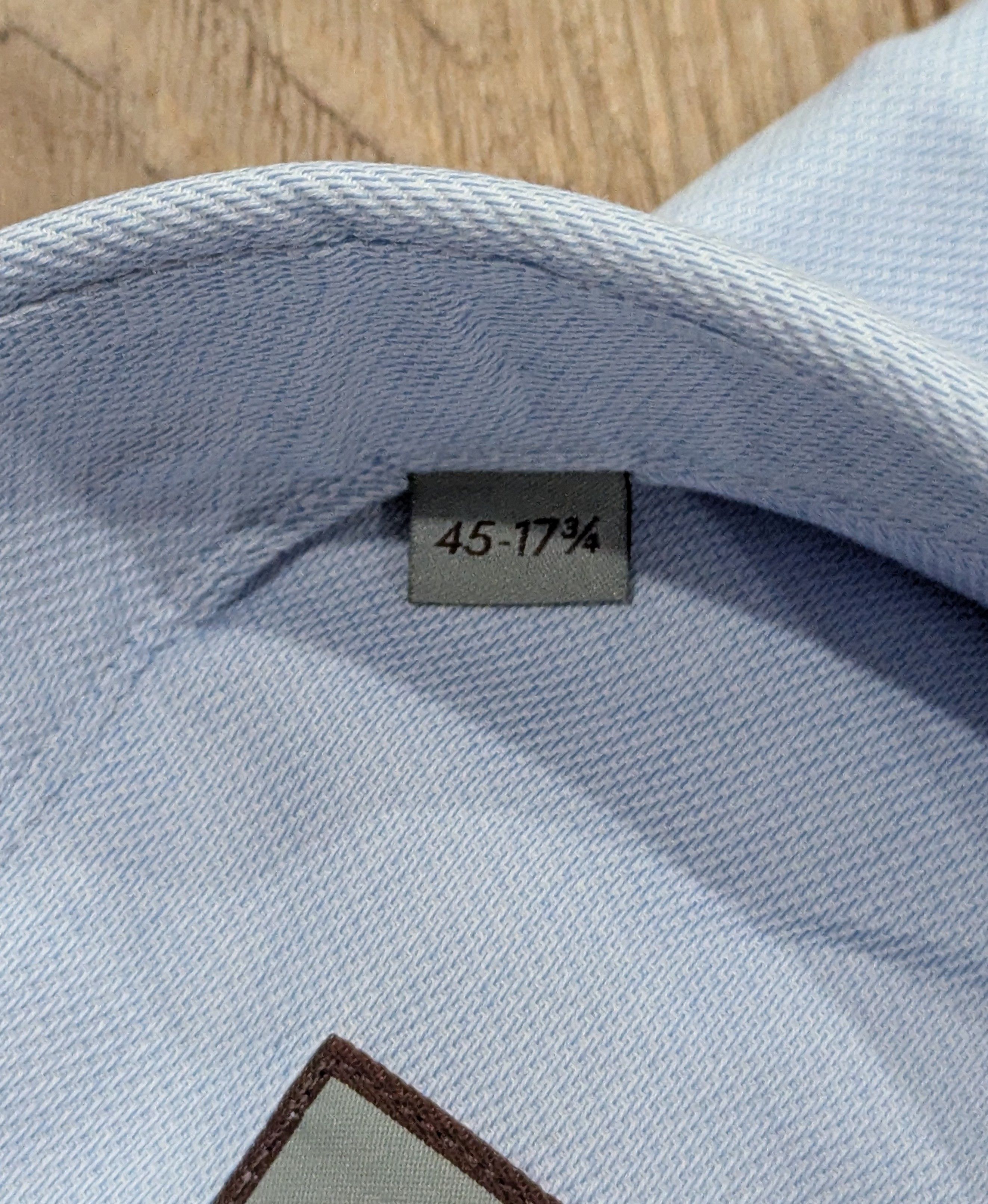 Canali CANALI Textured Cotton Dress Shirt Light Blue 45 US 17.75 Size US XXL / EU 58 / 5 - 8 Thumbnail