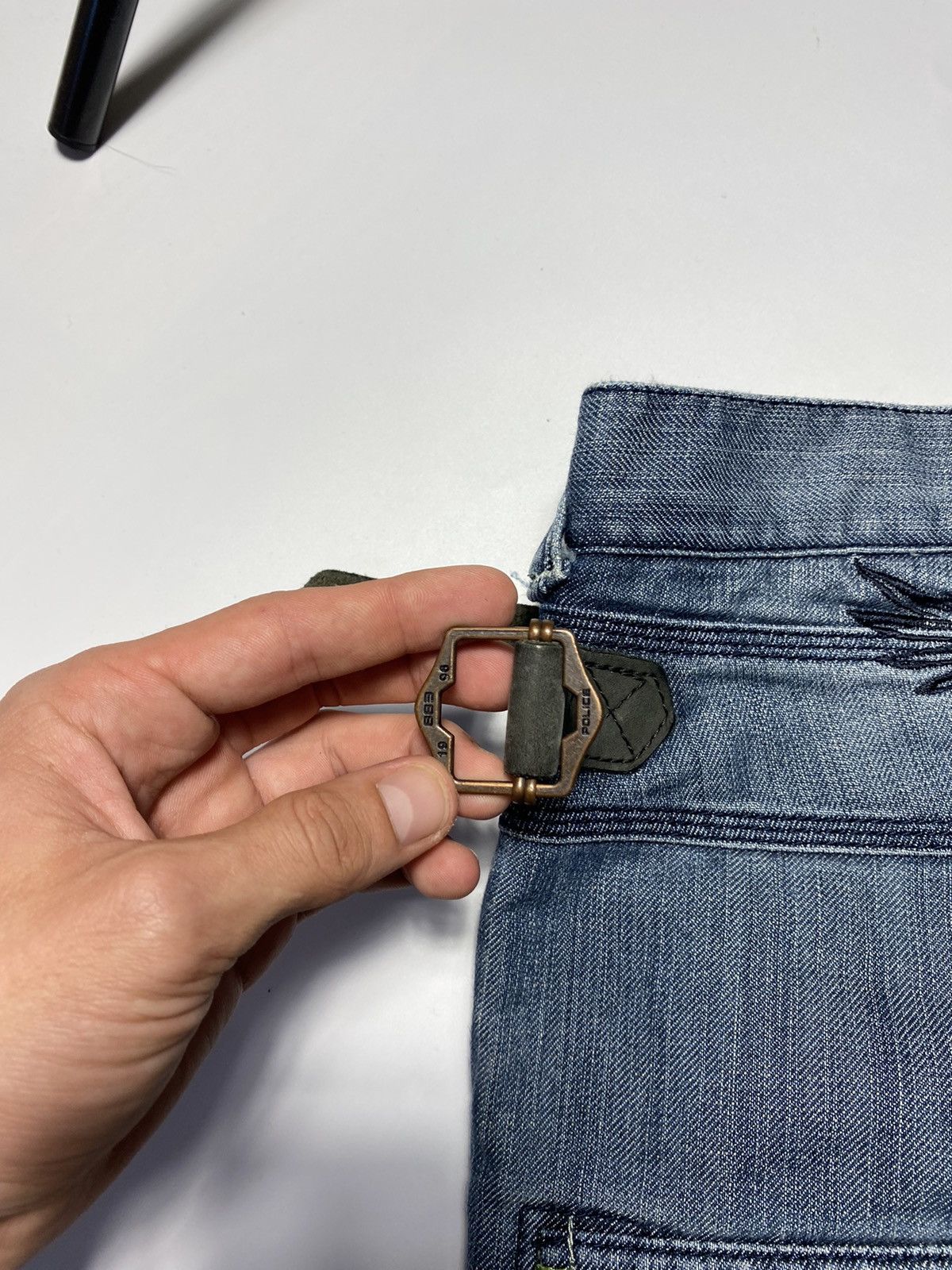 Vintage Vintage Y2k Police cargo jeans Kanye West style size 30 Size US 30 / EU 46 - 7 Thumbnail