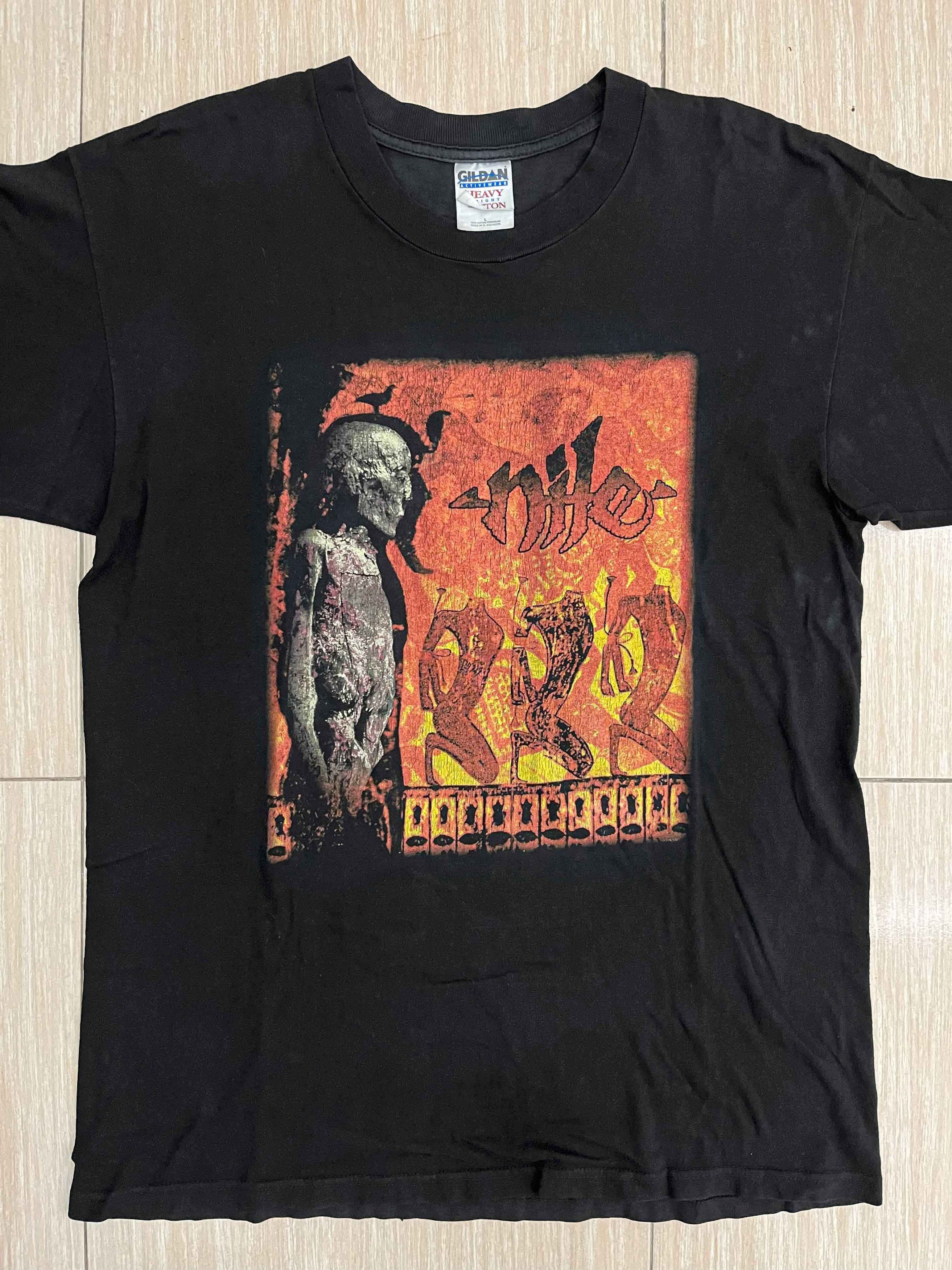 Band Tees Vintage 1998 NILE "Amongst the Catacombs..." Band T-shirt Size US L / EU 52-54 / 3 - 1 Thumbnail