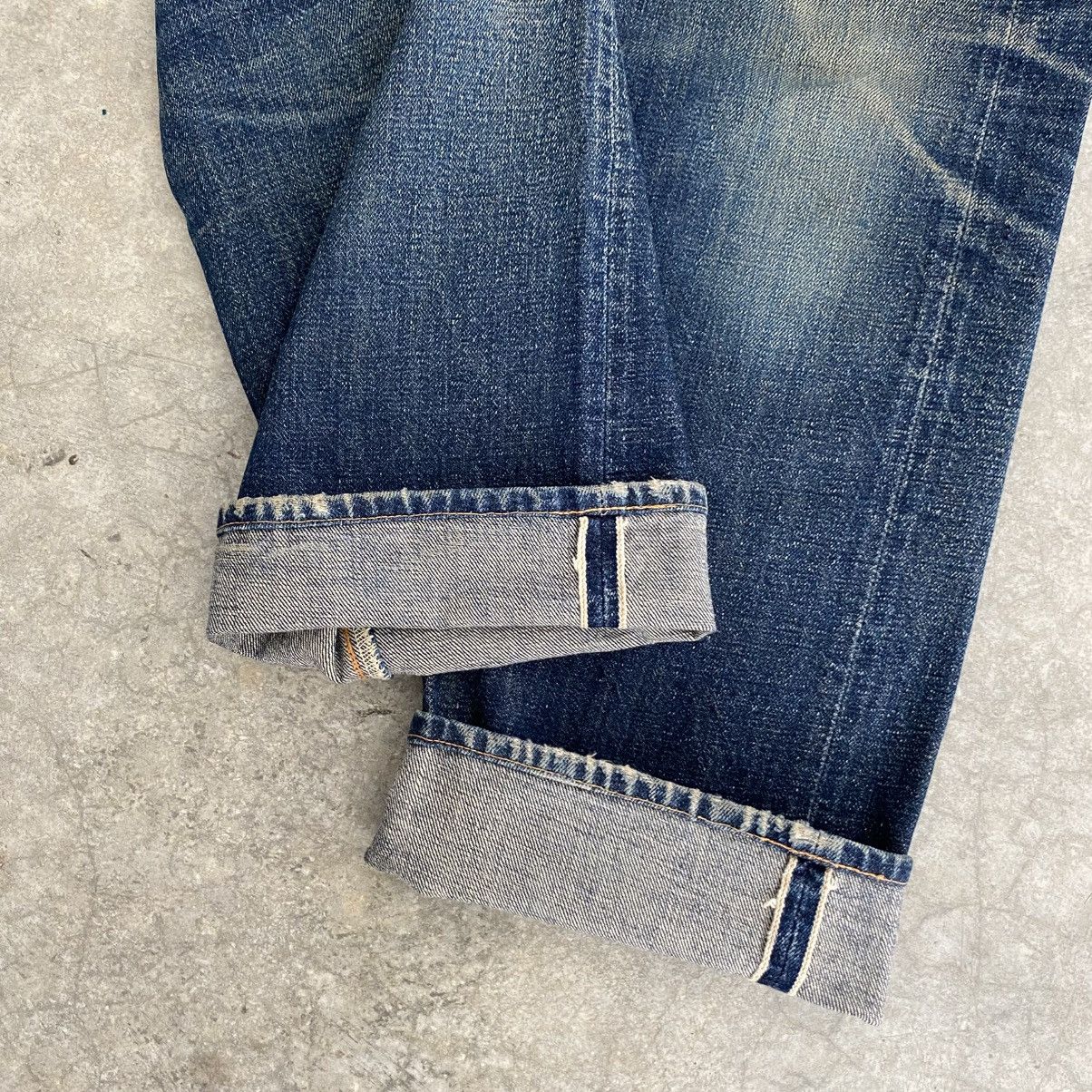 Denime Vintage 90’s Denime Japan Faded Blue Selvedge Jeans Size US 32 / EU 48 - 2 Thumbnail