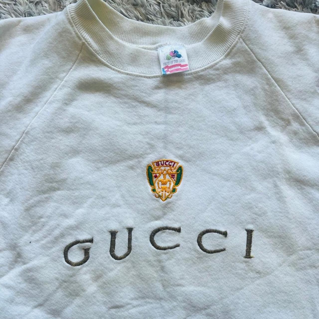Gucci Vintage Gucci Boot Embroidered Crewneck Size L / US 10 / IT 46 - 2 Thumbnail