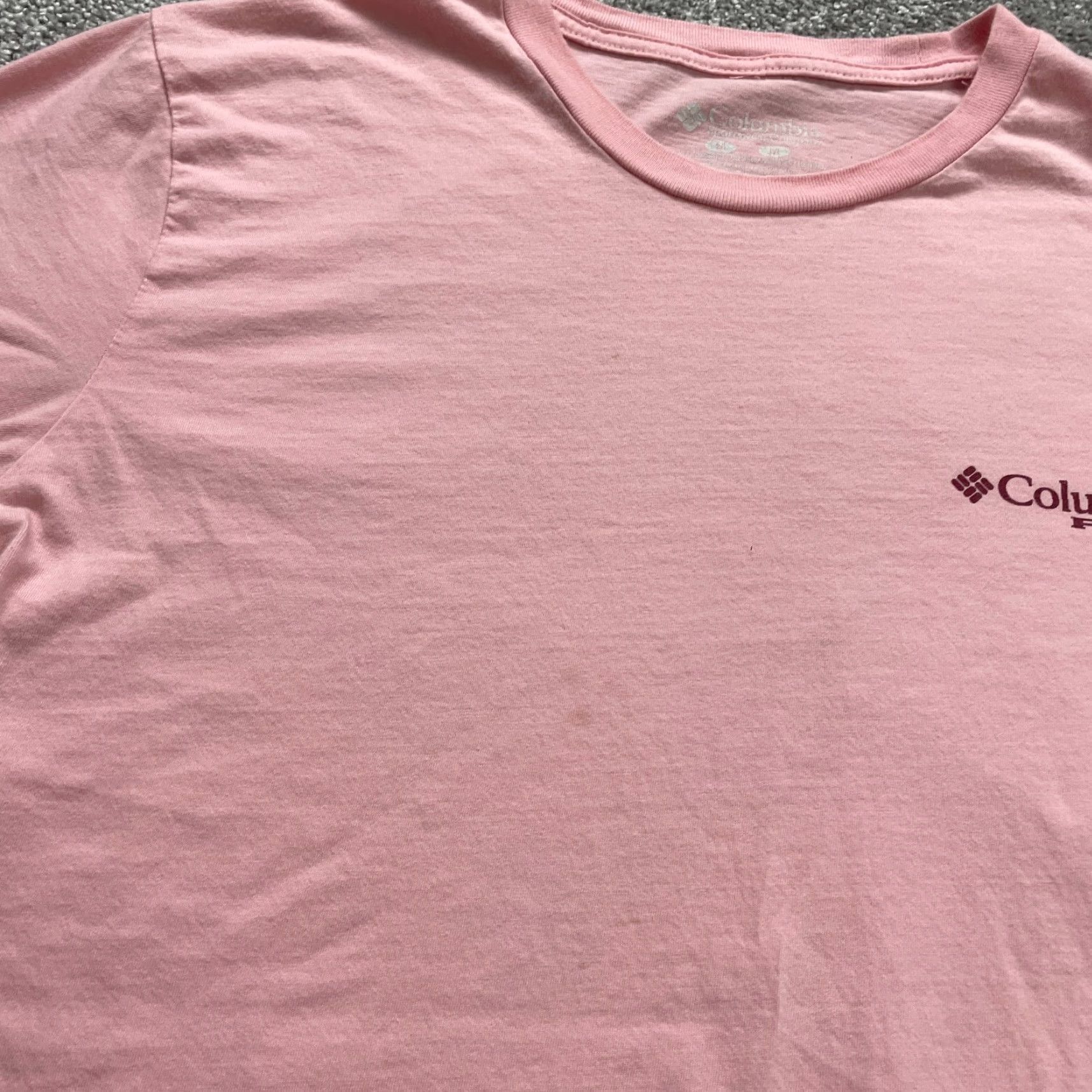 Pinko Columbia Shirt Mens Medium Pink PFG Fishing Outdoor Cotton Short Sleeve Crew Neck T-Shirt Fish Outdoor Mens Size US M / EU 48-50 / 2 - 5 Thumbnail
