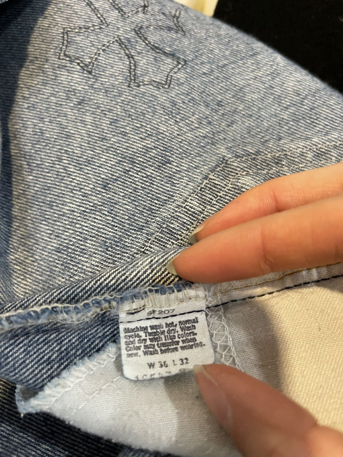 Chrome Hearts × Levi's Chrome Hearts Levi’s Cross Patch Denim Jeans Size US 34 / EU 50 - 22 Thumbnail