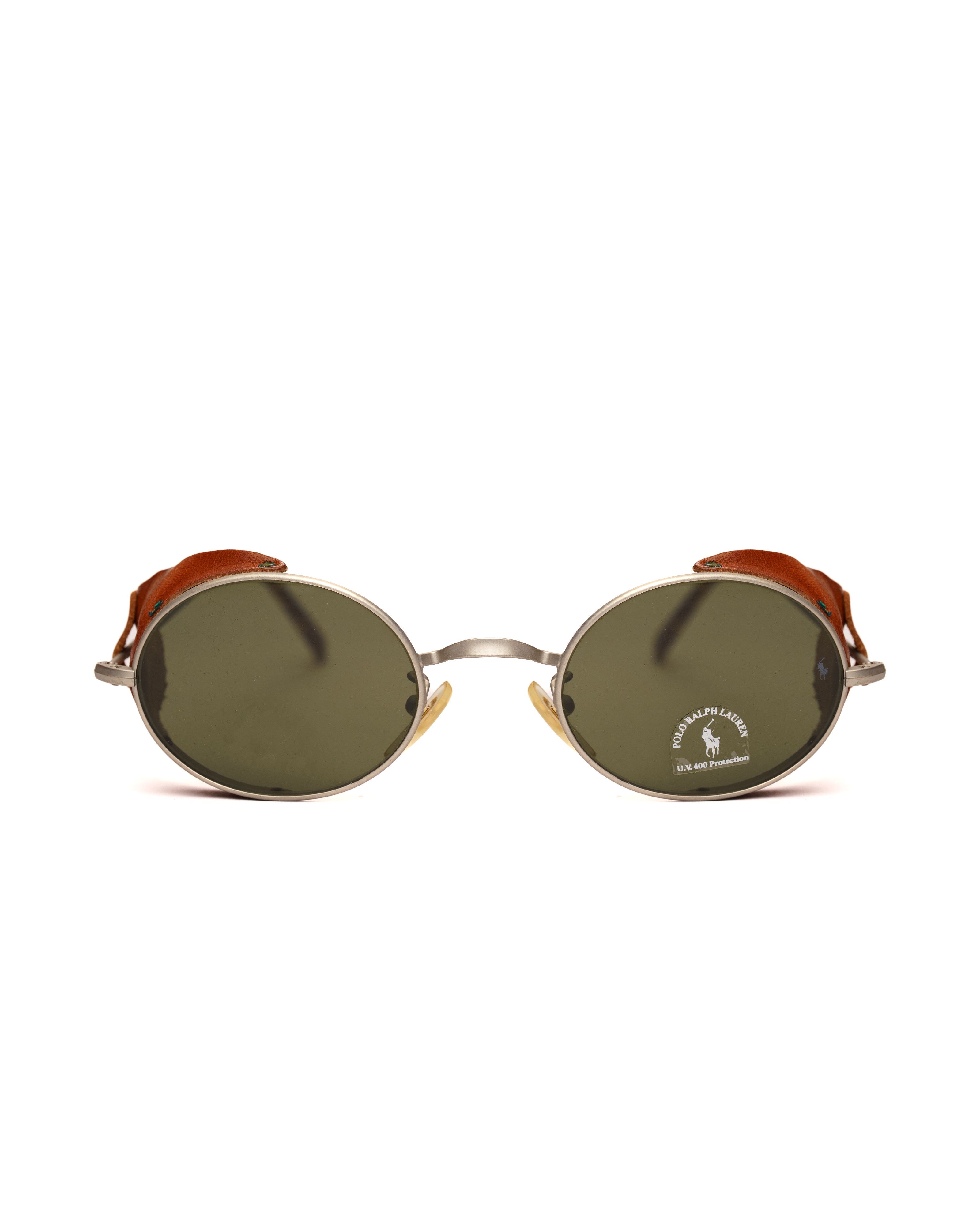 Polo Ralph Lauren Polo Ralph Lauren '90s Silver Sunglasses Brown Side Shields Size ONE SIZE - 2 Thumbnail