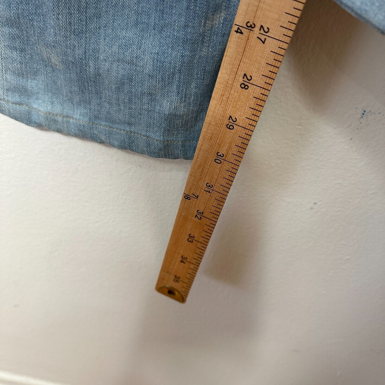 Hudson Hudson Double Button Blue Wash Jeans Low-Rise Boot Cut 26 Size 26" / US 2 / IT 38 - 16 Thumbnail