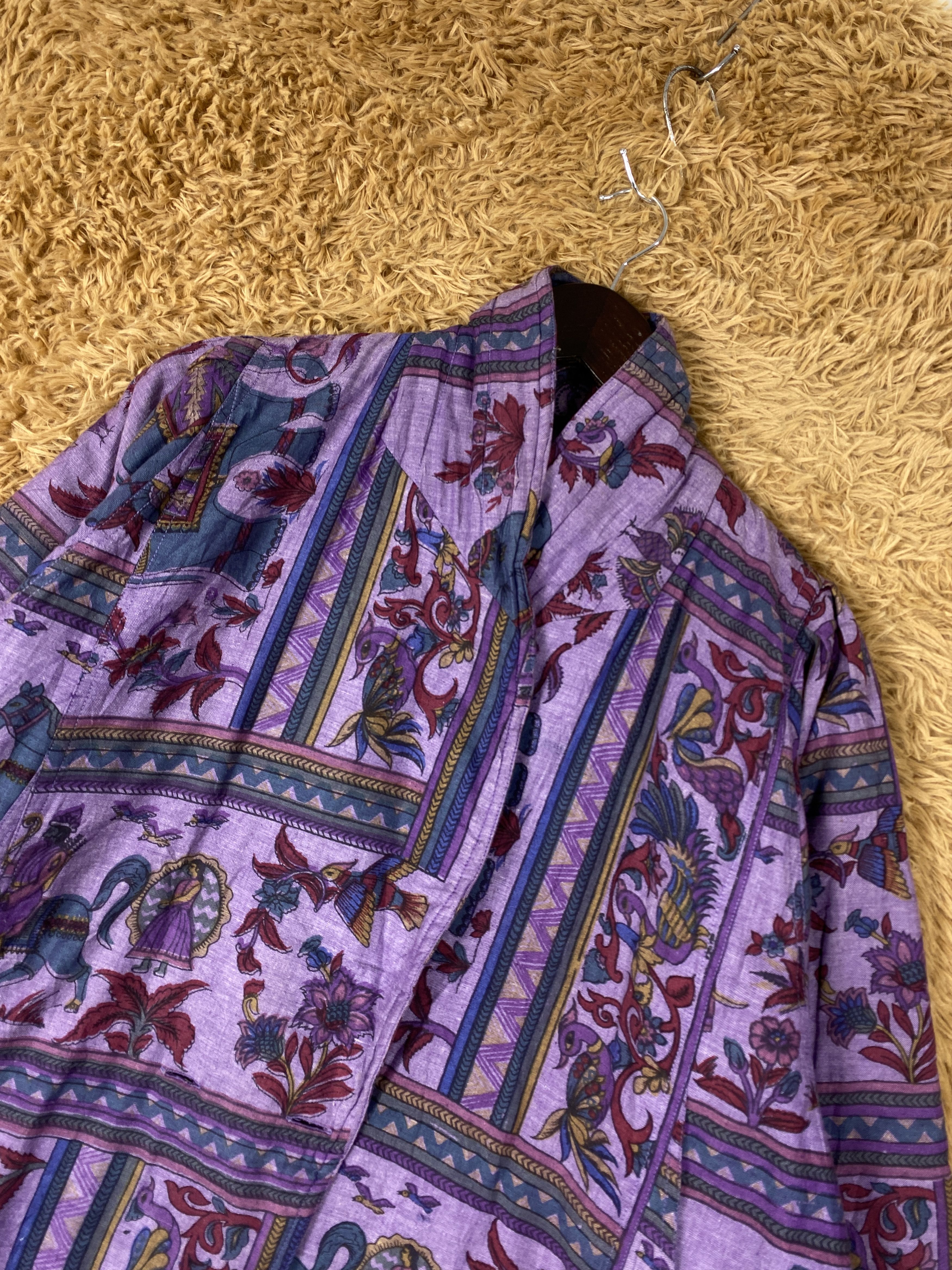 Other Vintage Saga Art Flower Art Jacket J2026 Size US M / EU 48-50 / 2 - 2 Thumbnail