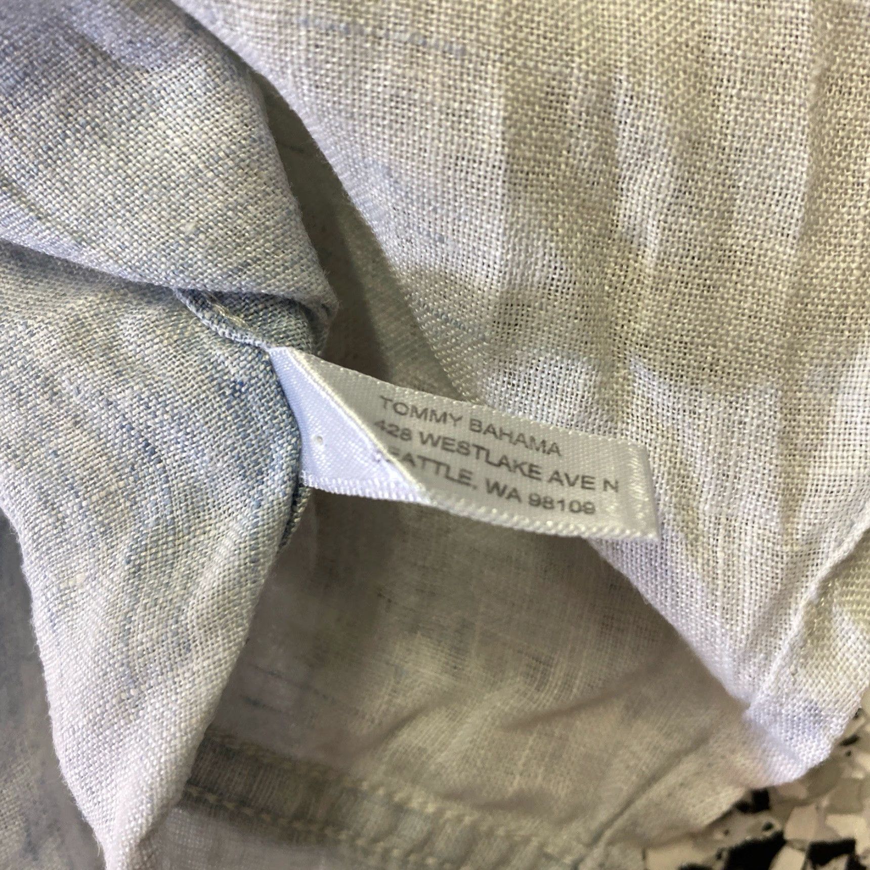 Tommy Bahama Tommy Bahama Shirt Mens Large Faded Indigo Long Sleeve Linen Island Modern Fit Beach Travel Resort Casual Button-Up Easy Care Size US L / EU 52-54 / 3 - 5 Thumbnail