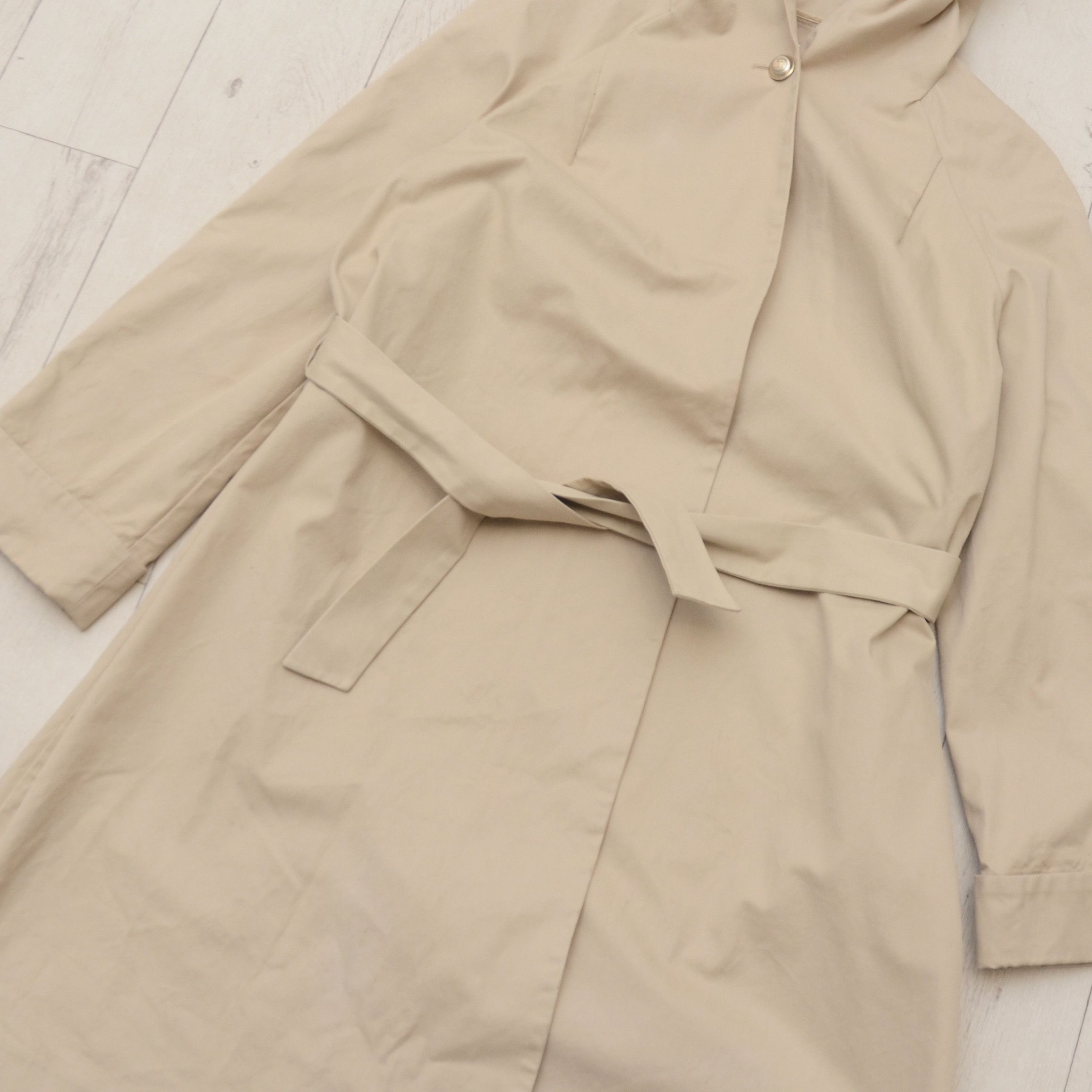 Maje Maje Coat Beige Belted Hooded Long Trench Pockets Designer Size S / US 4 / IT 40 - 4 Thumbnail