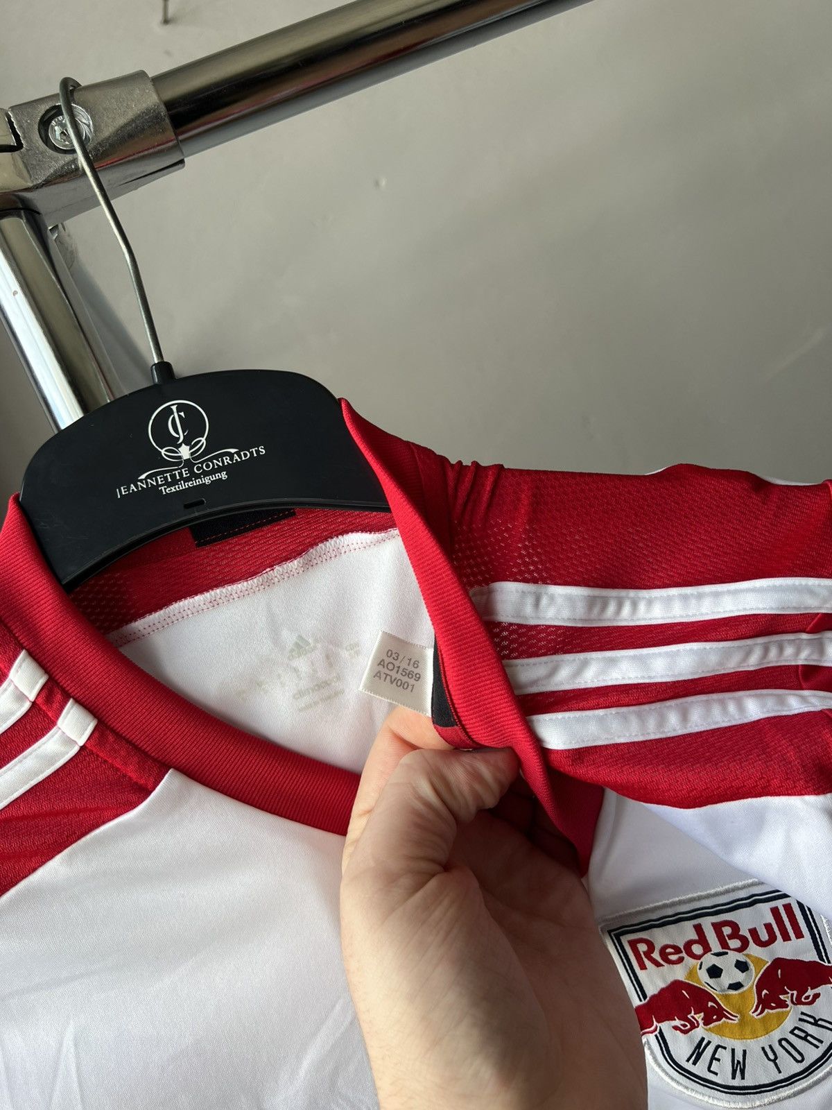 Adidas 2016/17 Red Bull New York Home soccer football jersey shirt Size US S / EU 44-46 / 1 - 9 Thumbnail