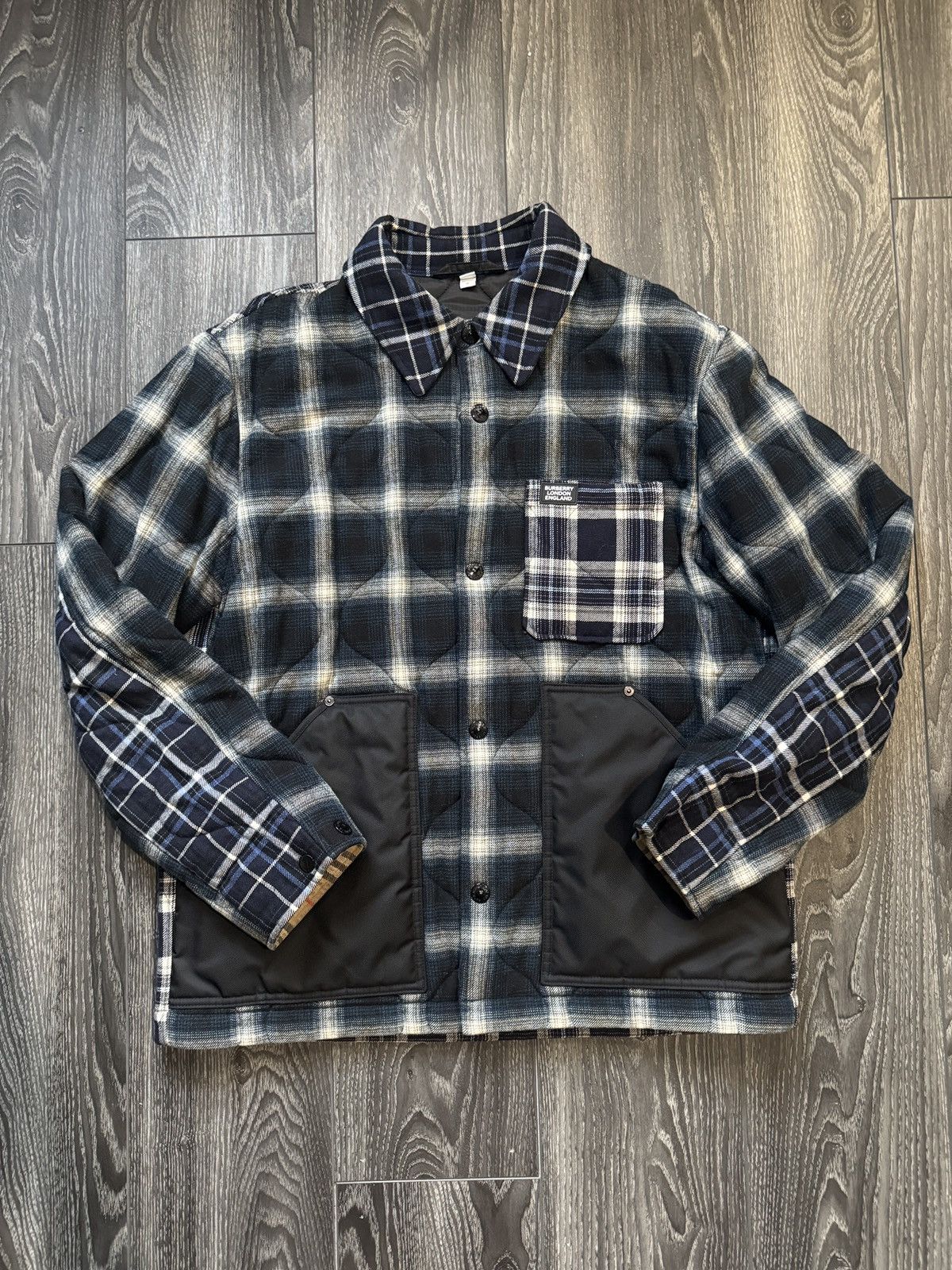 Burberry Burberry Virgin Wool Plaid Print Jacket Size US M / EU 48-50 / 2 - 1 Thumbnail