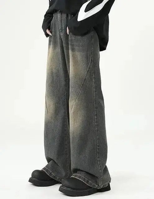 Japanese Brand × Jean Vintage Loose Straight Distressed jeans Size US 28 / EU 44 - 4 Thumbnail