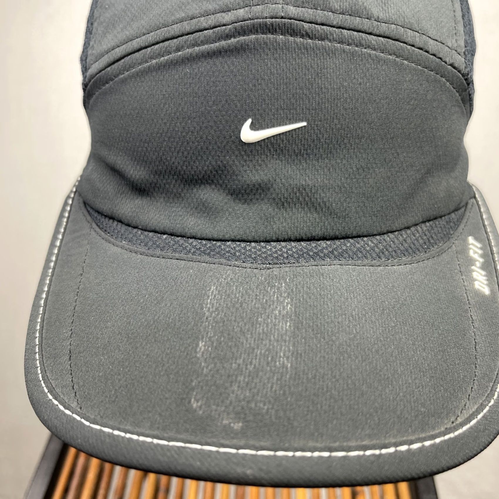 Nike Nike Daybreak Hat Cap Mens Adjustable Black 5 Panel Dri Fit Running Jogging Cap Size ONE SIZE - 3 Thumbnail