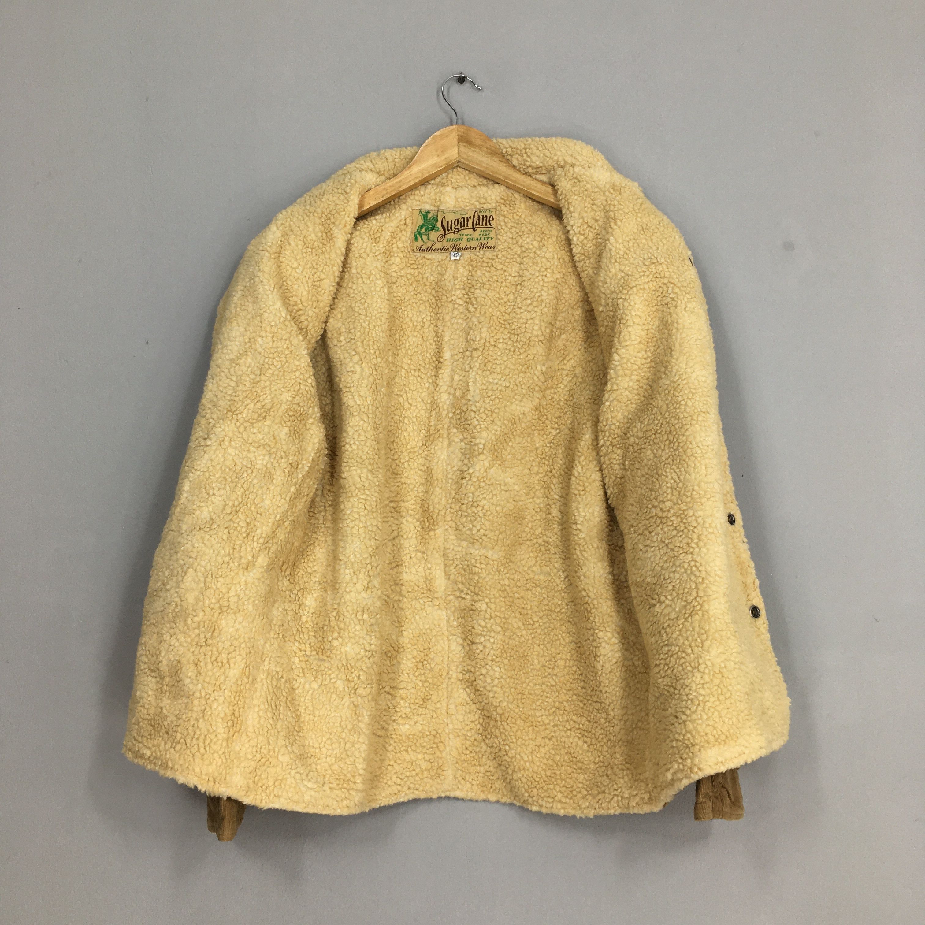 Sugar Cane × Vintage Vintage Sugar Cane Sherpa Corduroy Jeans Jacket Medium Size US M / EU 48-50 / 2 - 7 Thumbnail
