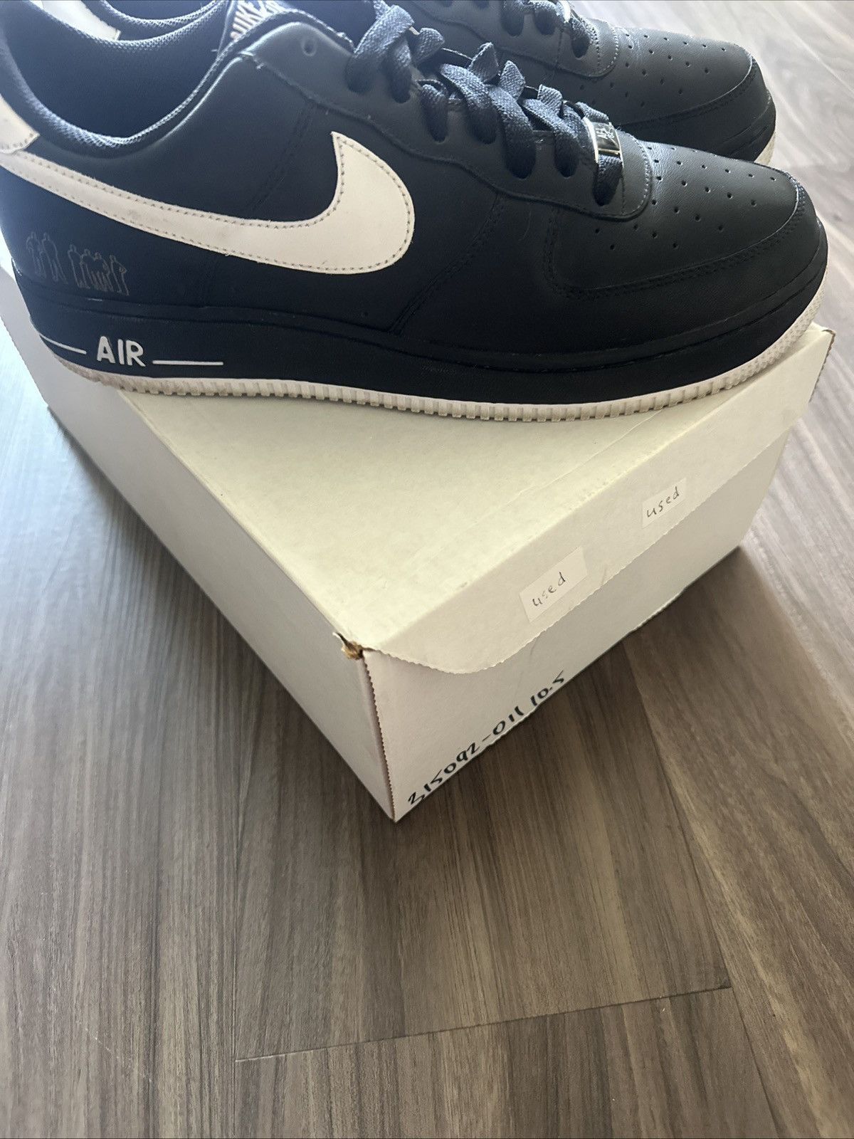 Nike Nike Air Force XXV 25 Black/White “Malone NATT” - 10.5 Size US 10.5 / EU 43-44 - 2 Thumbnail