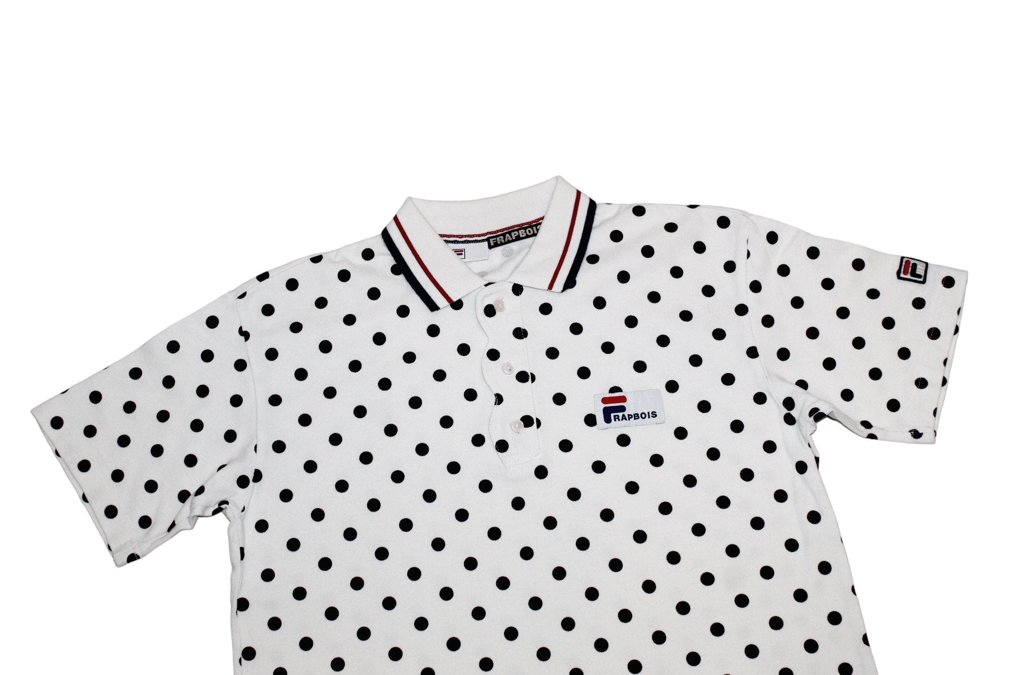 Frapbois Fila x Frapbois Issey Miyake Box Logo Dot Print Polo Shirt Size US S / EU 44-46 / 1 - 2 Thumbnail