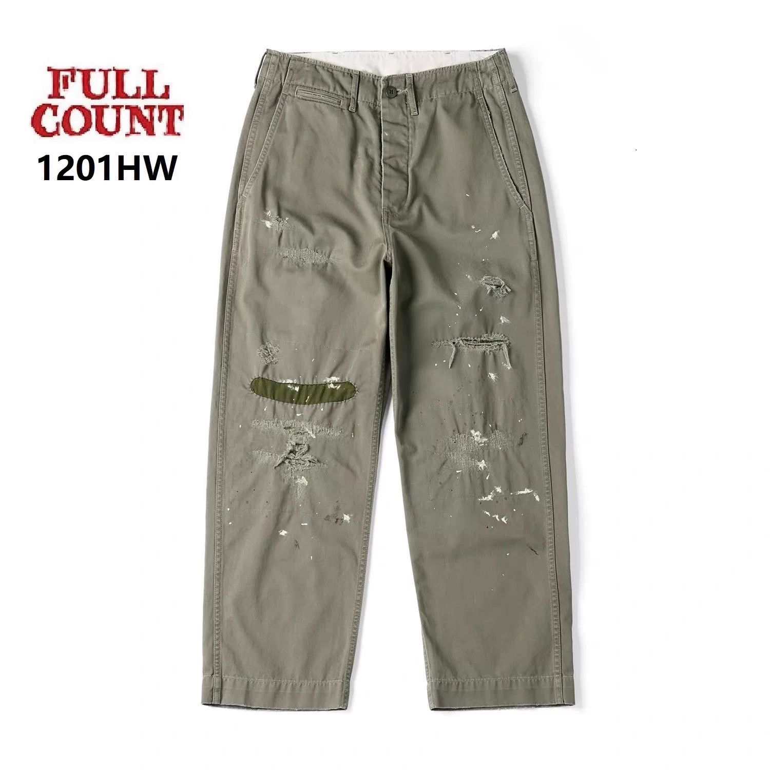 Full Count & Co. Vintage Military Style Casual Trousers Size US 34 / EU 50 - 1 Thumbnail
