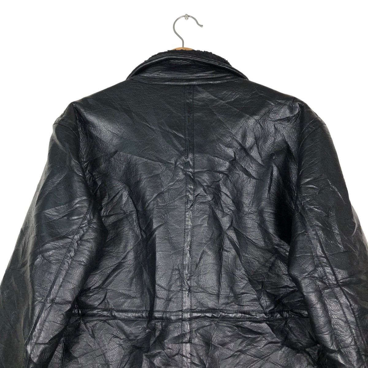 Japanese Brand 🔥Vintage Shearling Genuine Leather Jacket GU Issey Miyake Size US M / EU 48-50 / 2 - 9 Thumbnail