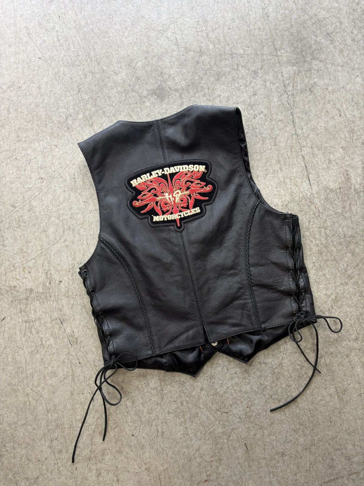 Harley Davidson Vintage Harley Davidson Vest Size XL / US 12-14 / IT 48-50 - 5 Thumbnail
