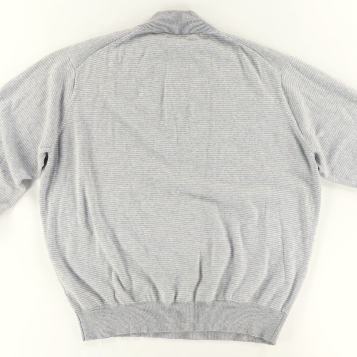 Peter Millar Peter Millar Crown Soft Honeycomb 1/4 Zip Striped Mock Long Sleeve Gray Men 2XL Shirt Size US XXL / EU 58 / 5 - 4 Thumbnail