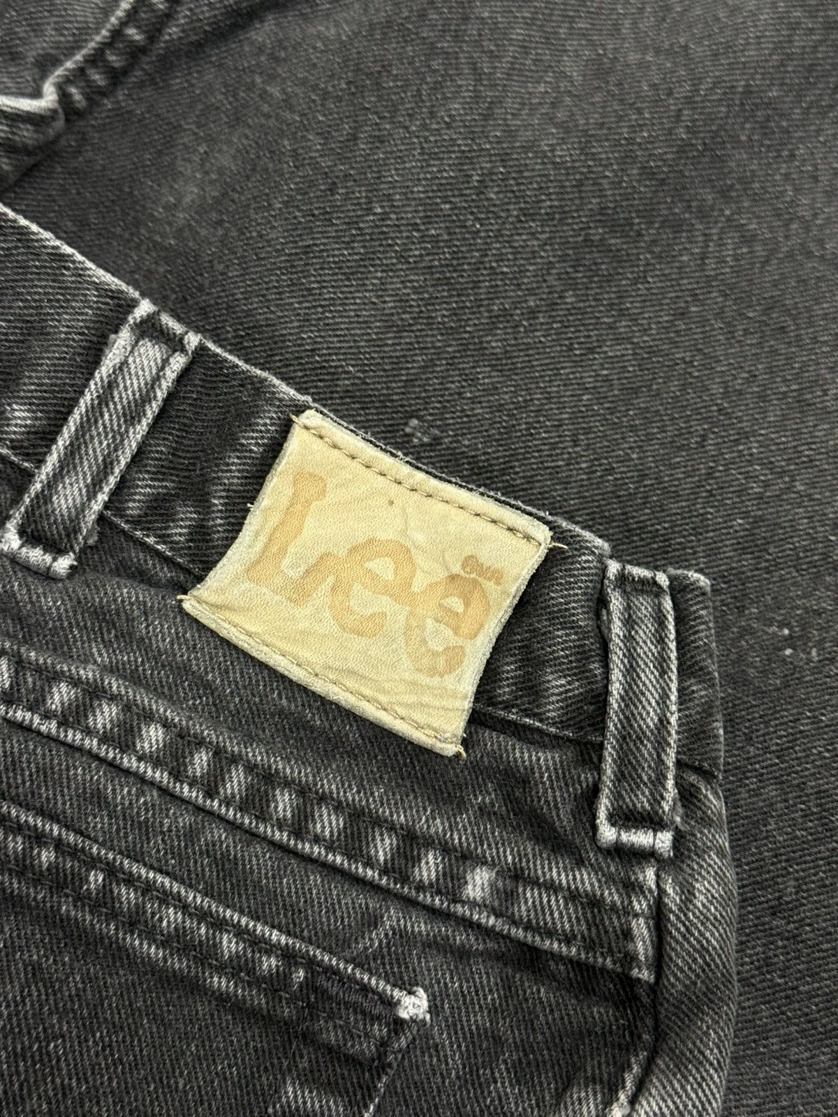 Lee × Vintage Vintage Lee Black Denim Jeans Sz. 38 Size US 34 / EU 50 - 7 Thumbnail