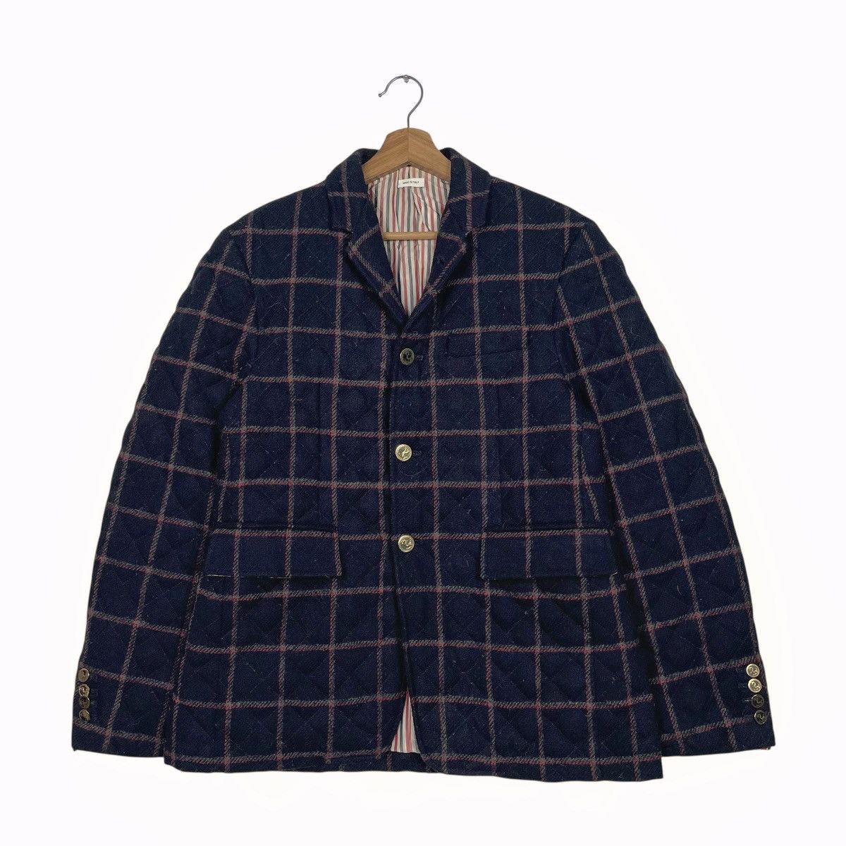 Thom Browne Thom Browne Wool Tartan Casual Jacket Size US M / EU 48-50 / 2 - 1 Thumbnail