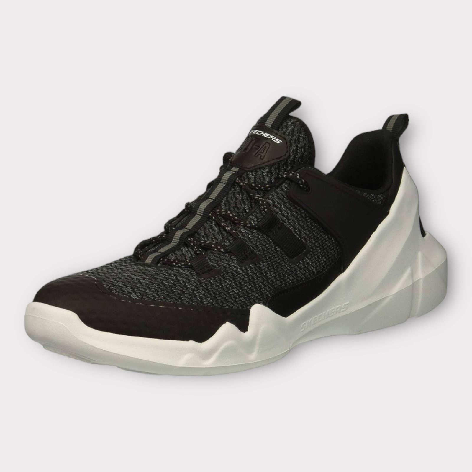 Other Skechers | DLT-A Mens Black White Sport Sneakers Size US 5.5 / IT 35.5 - 2 Thumbnail