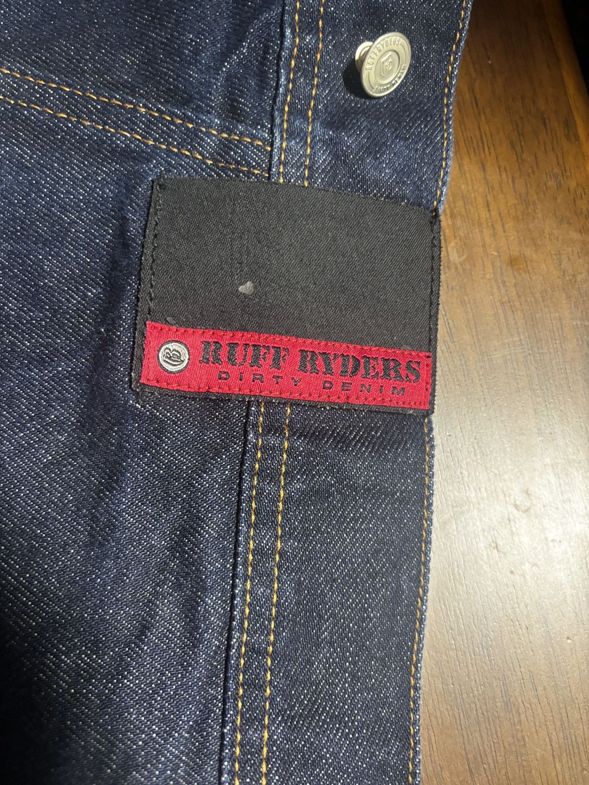 Ruff Ryders Ruff Ryders Dirty Dark Wash Raw Denim Jacket XXL Size US XXL / EU 58 / 5 - 4 Thumbnail