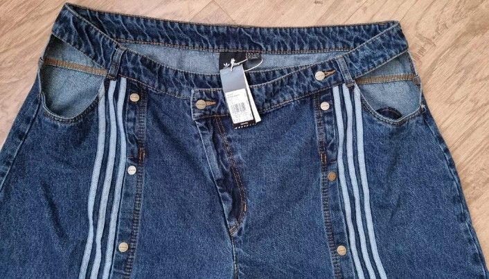 ADIDAS PANTS-DENIM outlet JEANS SNAP-ON SIDES