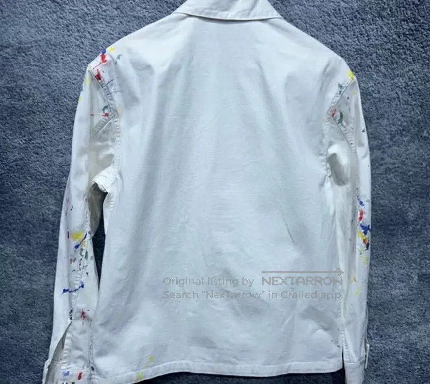 Dior dior logo denim jacket with paint splatter. Size US L / EU 52-54 / 3 - 3 Thumbnail