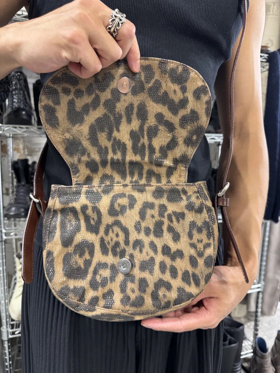 Roberto Cavalli Roberto Cavalli Eyled Brown Leather Leopard Shoulder Bag Size ONE SIZE - 2 Thumbnail