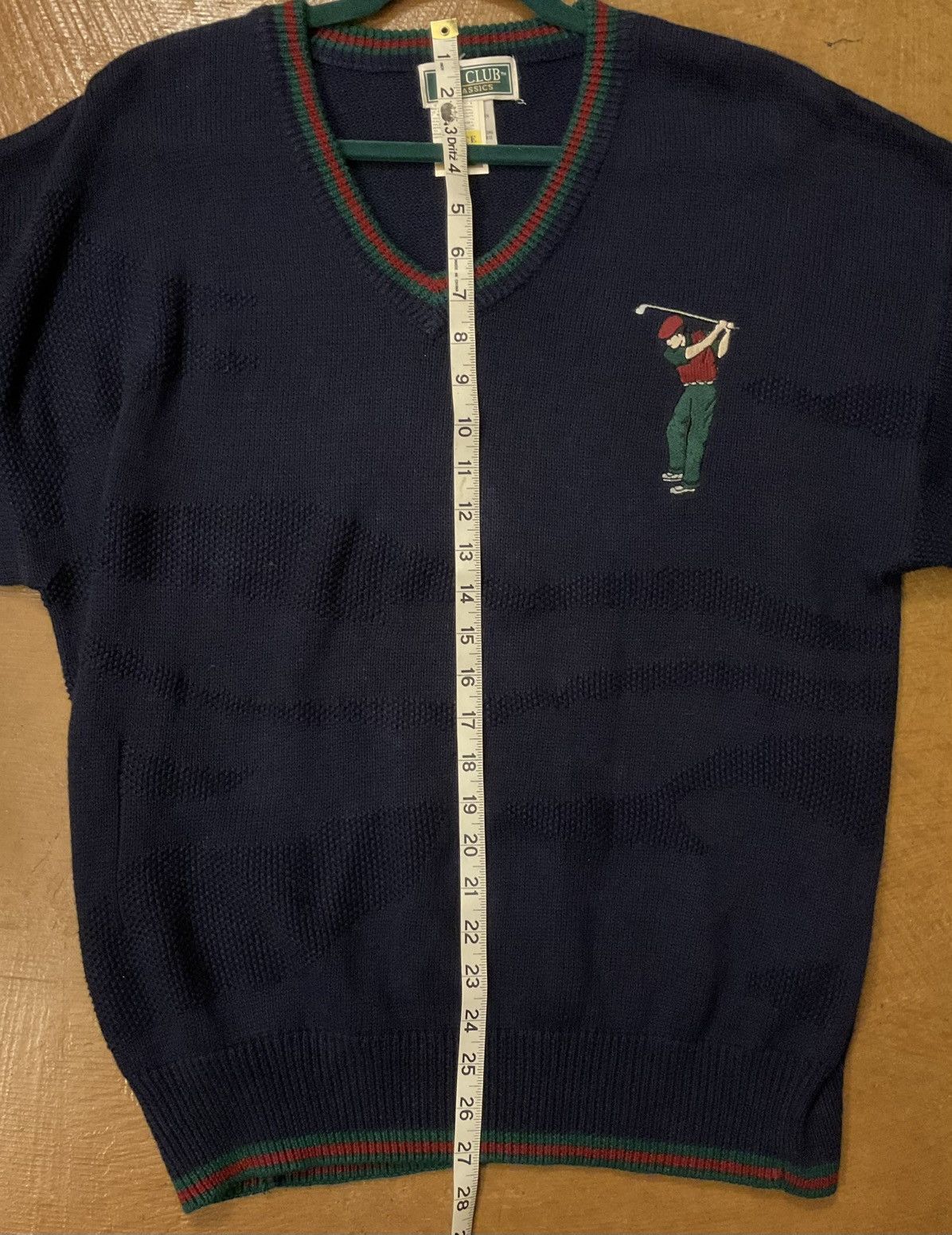 Other Polo Ralph Lauren Navy V-Neck Sweater with Golfer Motif Size US M / EU 48-50 / 2 - 3 Thumbnail