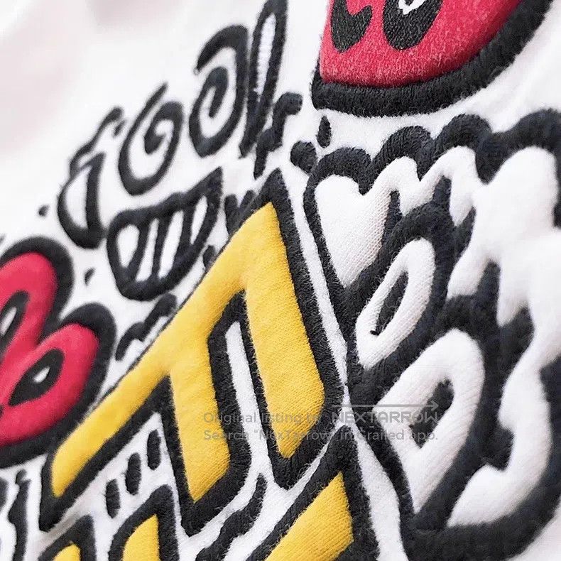 Fendi Fendi Cartoon letter embroidered T-shirt Size M / US 6-8 / IT 42-44 - 5 Thumbnail