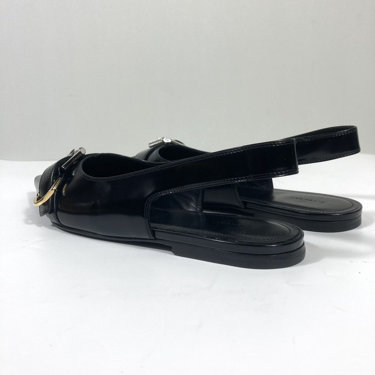 Givenchy Givenchy Voyou Pointed Toe Slingback Ballet Flat Black 39.5 Size US 8.5 / IT 38.5 - 7 Thumbnail