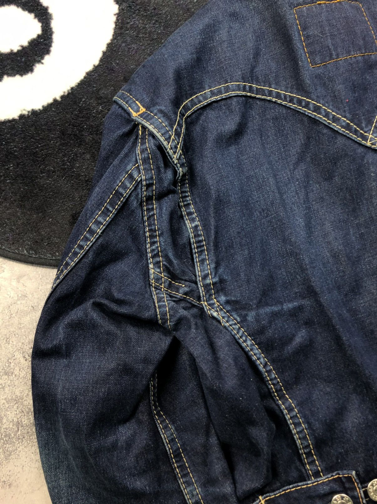 Levi's LEVIS Vintage Blue Denim Jacket Streetwear Faded Japanese Size L / US 10 / IT 46 - 15 Thumbnail