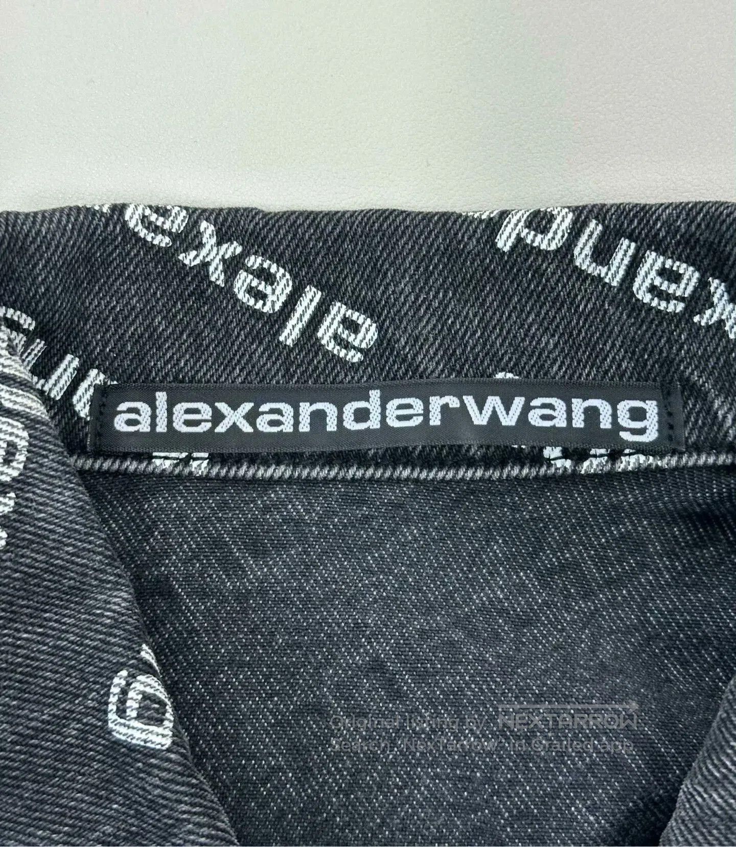 Alexander Wang Black Denim Jacket XS.