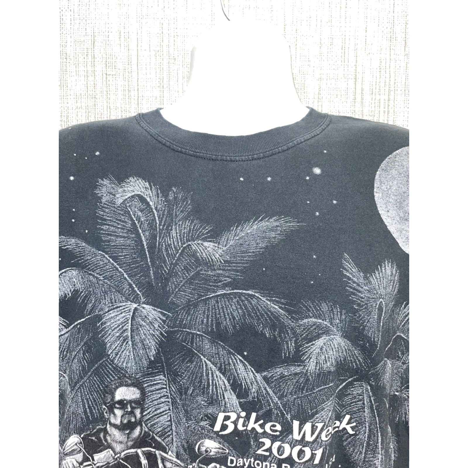 Anvil VINTAGE Anvil T-Shirt USA Bike Week 2001 Daytona Beach Mens XL Black Graphic USA Mens XL Size US XL / EU 56 / 4 - 2 Thumbnail