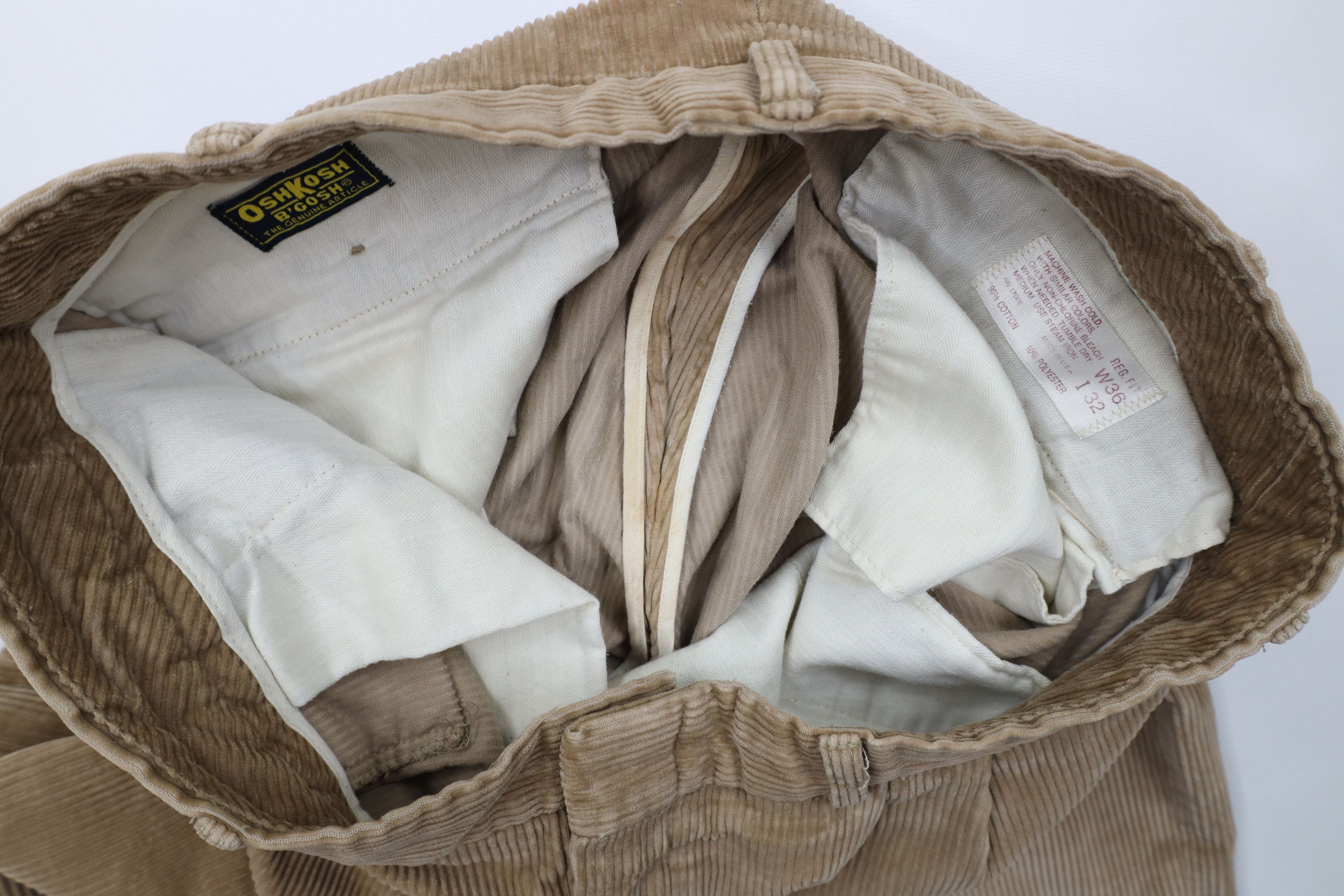 Vintage Vintage 70s OshKosh B'Gosh Wide Leg Corduroy Chino Pants USA Size US 36 / EU 52 - 10 Thumbnail