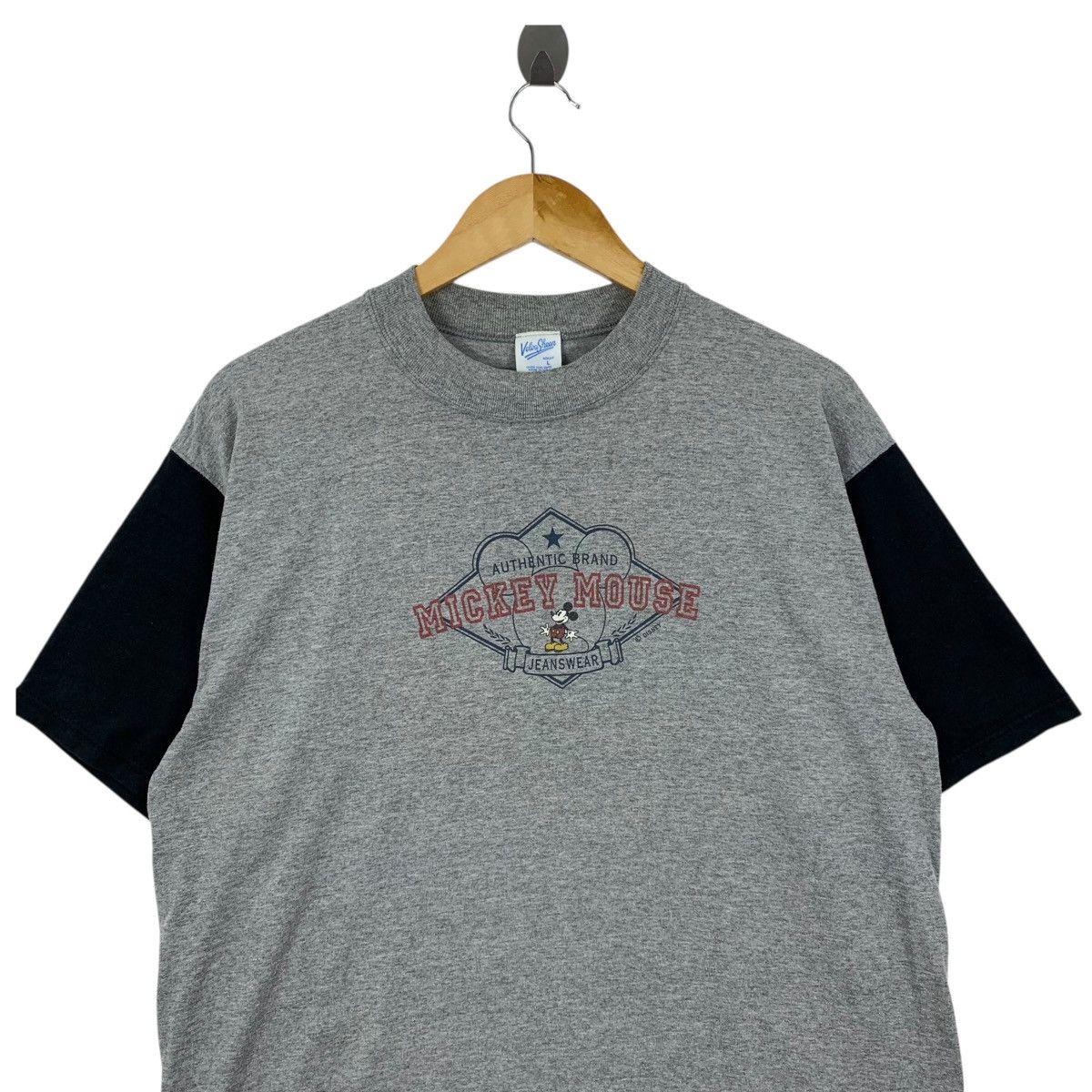 Disney × Mickey Mouse × Vintage Vintage MICKEY MOUSE Disney Cartoon Velva Sheen T-Shirt Size US L / EU 52-54 / 3 - 2 Thumbnail